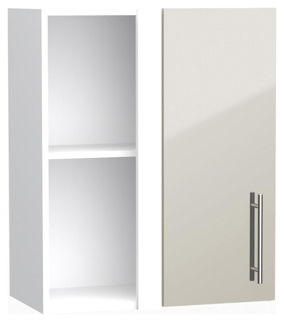Wickes Orlando Gloss Stone Shaker Corner Wall Unit - 600mm