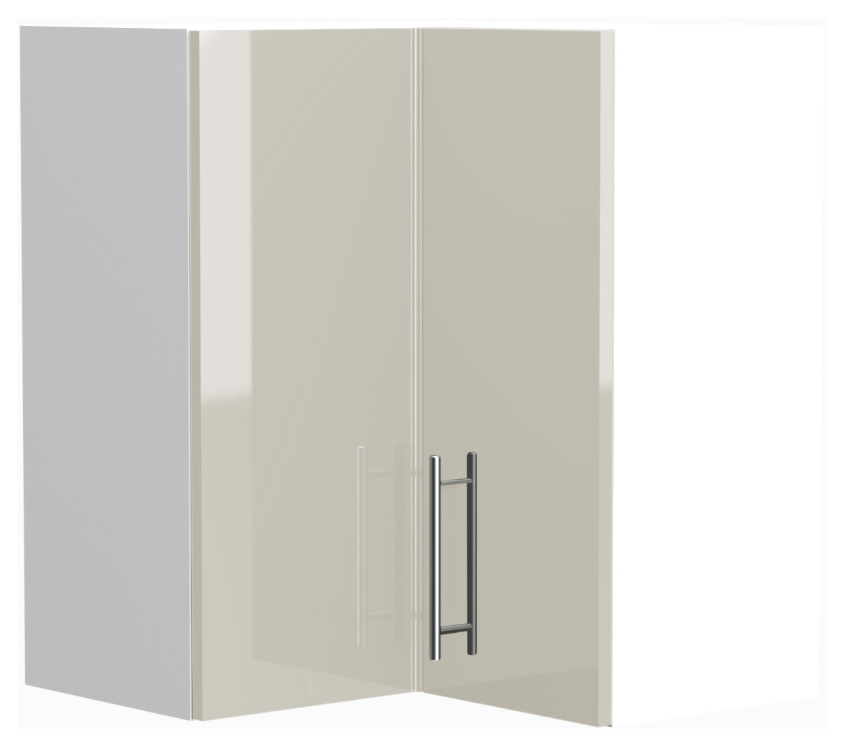 Wickes Orlando Gloss Stone L-Shape Corner Wall Unit - 625mm