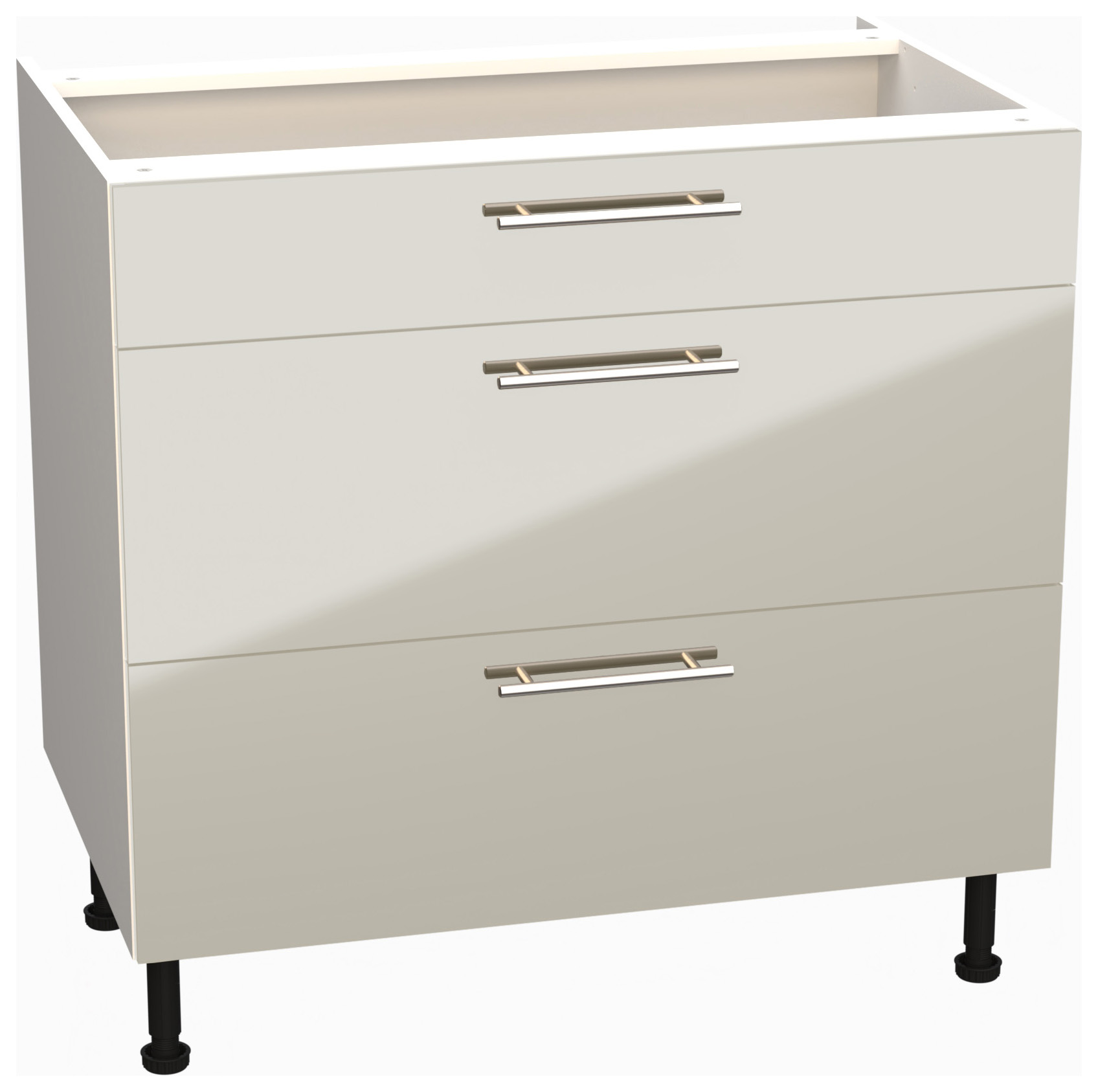 Wickes Orlando Gloss Stone Drawer Unit - 900mm