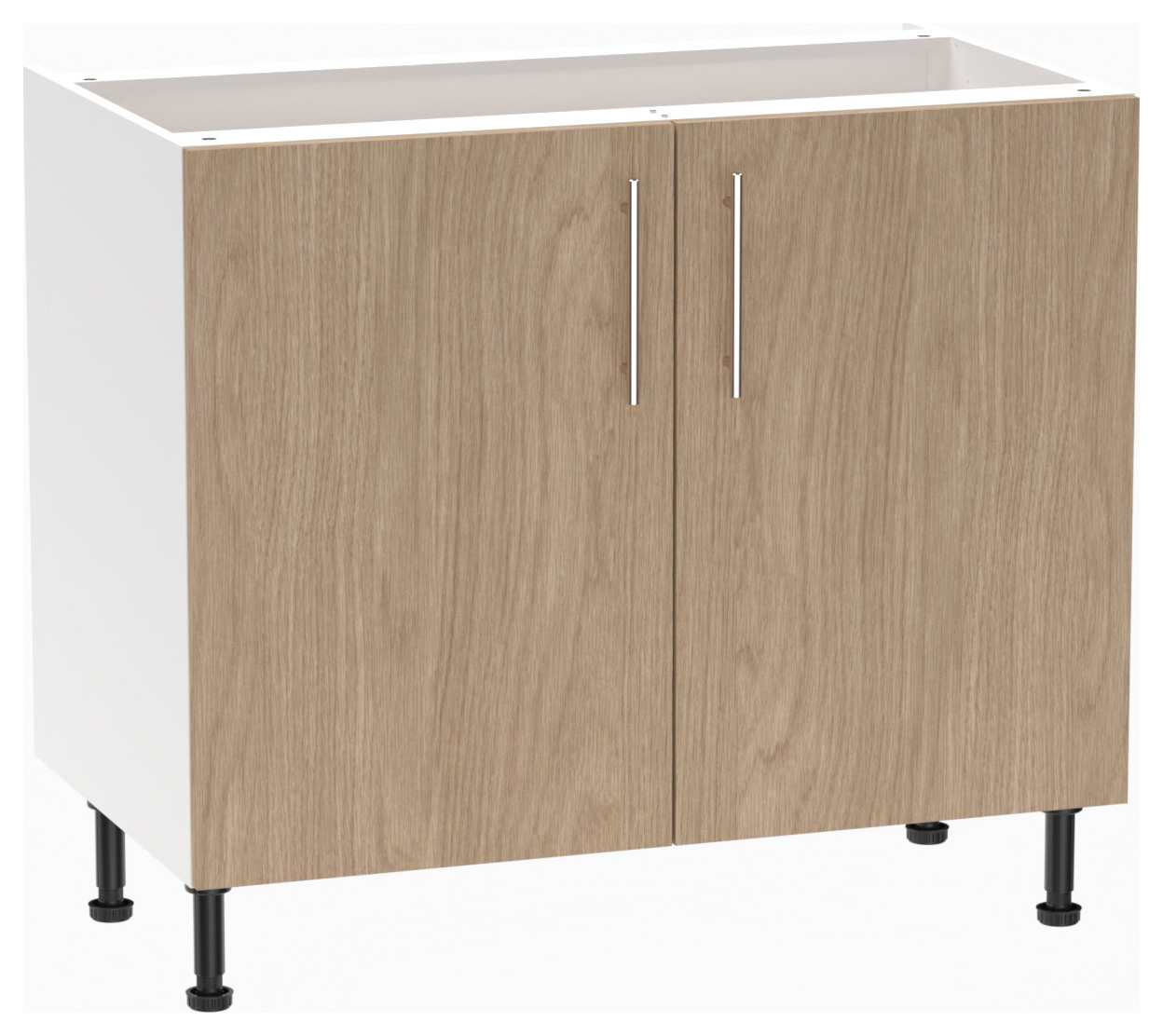 Wickes Orlando Scandi Oak Slab Base Unit - 1000mm