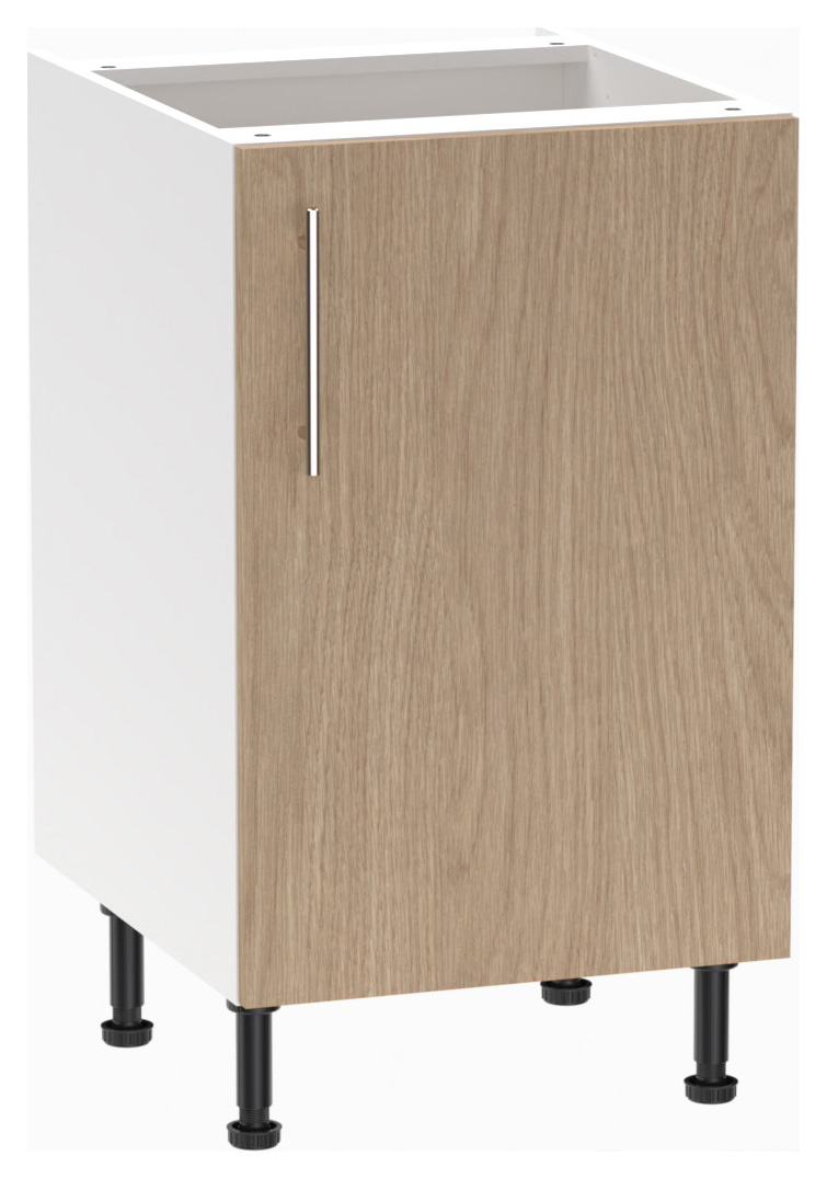 Wickes Orlando Scandi Oak Slab Base Unit - 500mm