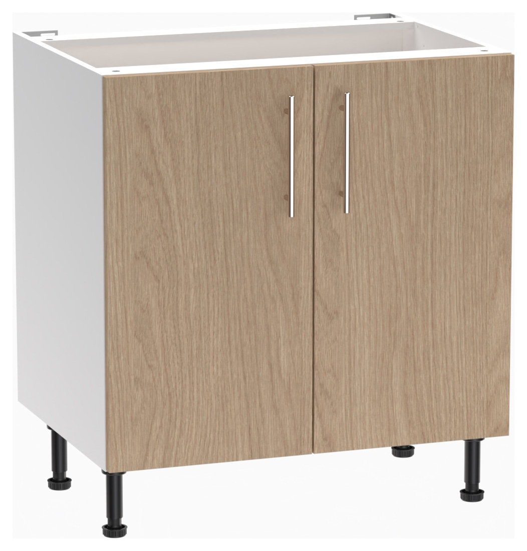 Wickes Orlando Scandi Oak Slab Base Unit -