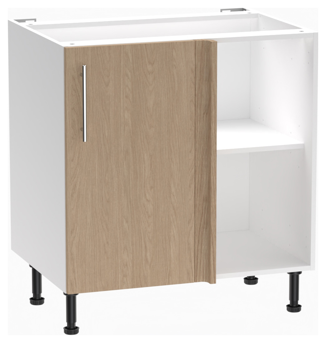Wickes Orlando Scandi Oak Corner Base Unit - 800mm