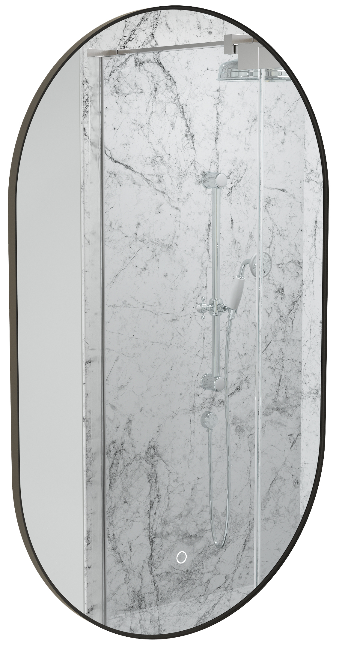 Sensio Nebula Black Colour Changing LED Bathroom Mirror - 1000 x 600mm