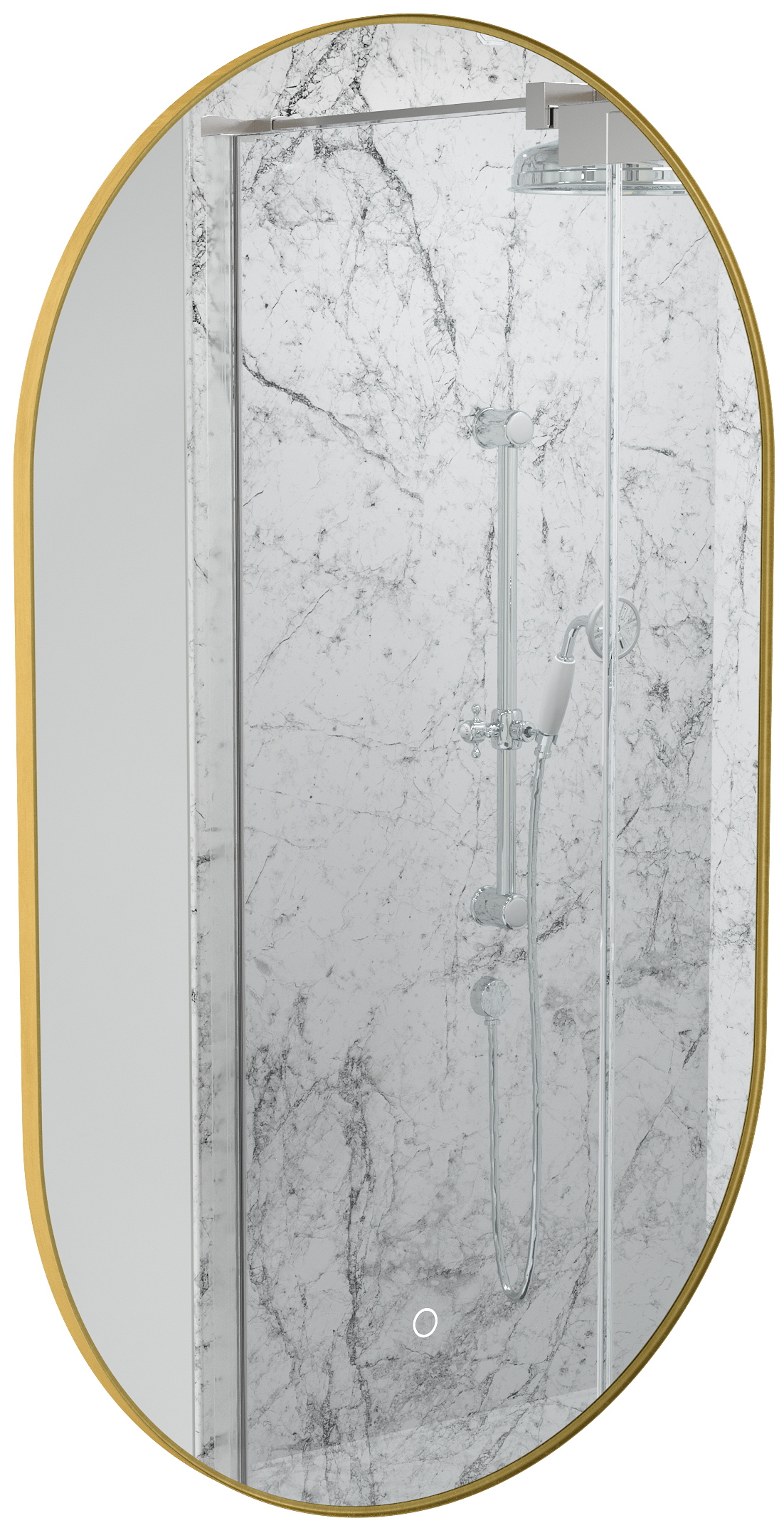 Sensio Nebula Brass Colour Changing LED Bathroom Mirror - 1000 x 600mm