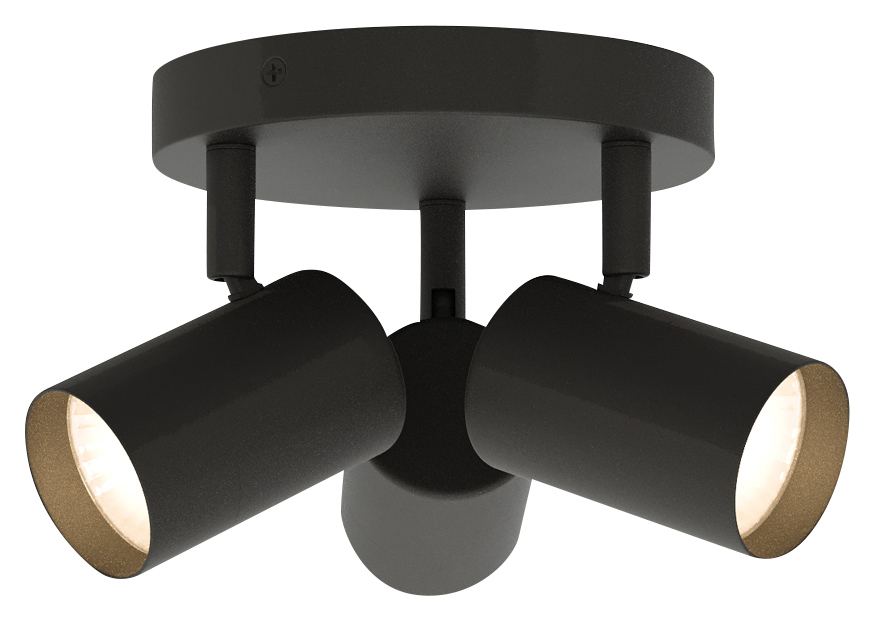 Sensio Elios 3 Round Spotlight - Black