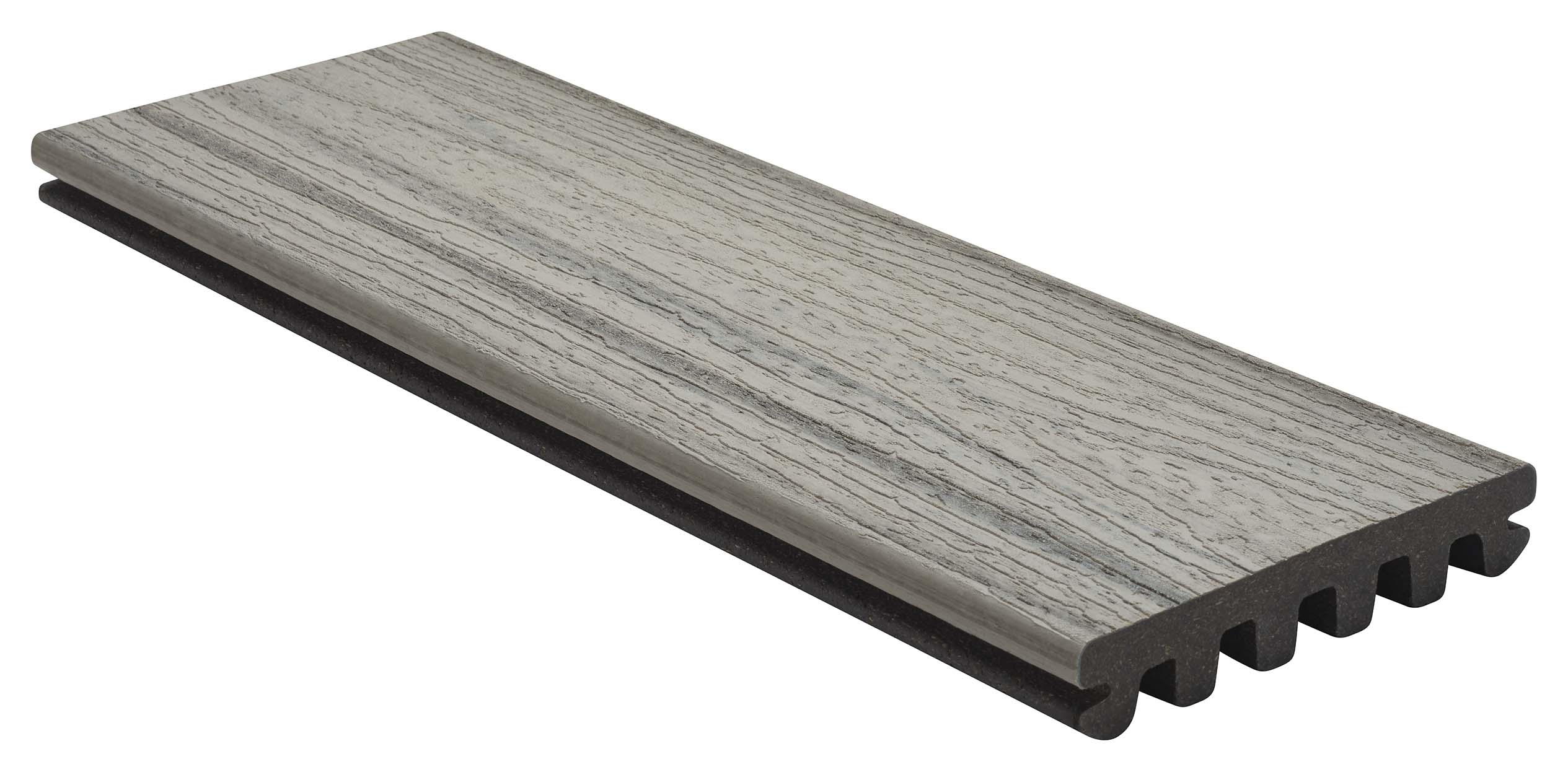 Trex Enhance Naturals Grooved Deck Board Foggy Wharf Sample - 25 x 140 x 200mm