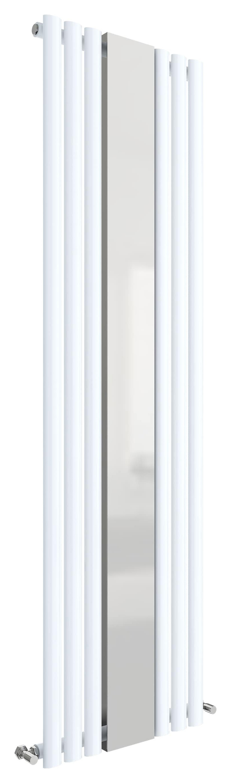 Balterley White Revive Single Panel Vertical Designer Radiator with Mirror - 1800 x 499mm