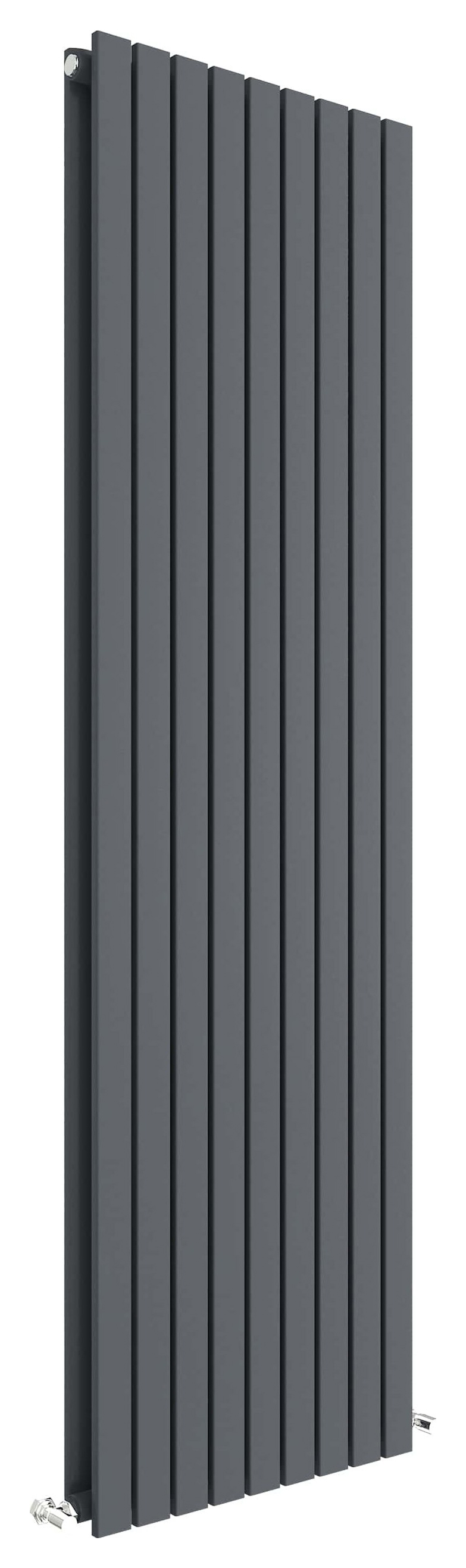 Balterley Anthracite Grey Lucia Double Panel Vertical Designer Radiator - 1800 x 528mm