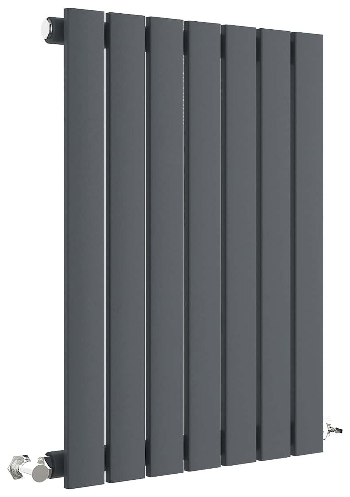 Balterley Anthracite Grey Lucia Single Panel Horizontal Designer Radiator - 600mm