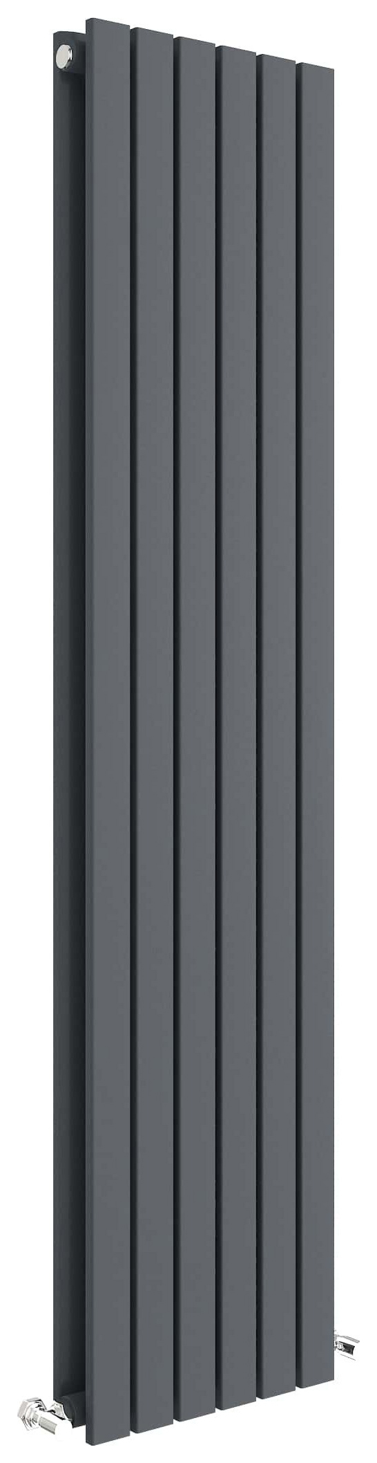 Balterley Anthracite Grey Lucia Double Panel Vertical Designer Radiator - 354mm