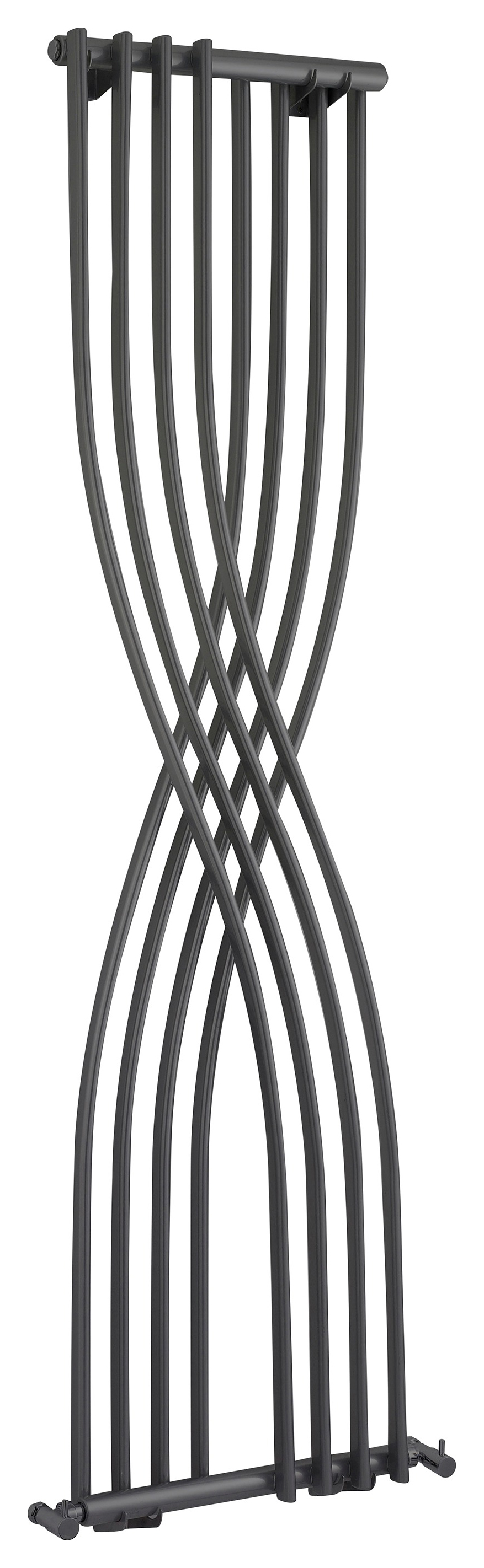 Balterley Anthracite Grey Spirit Double Panel Vertical Designer Radiator - 1775 x 450mm