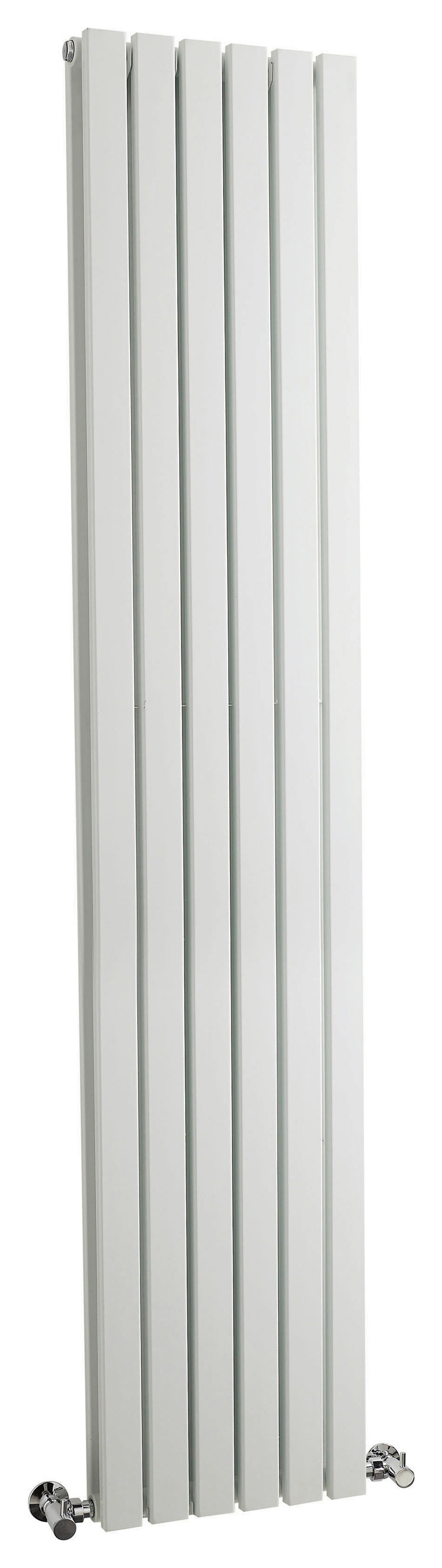 Balterley White Lucia Double Panel Vertical Designer Radiator - 1800 x 354mm
