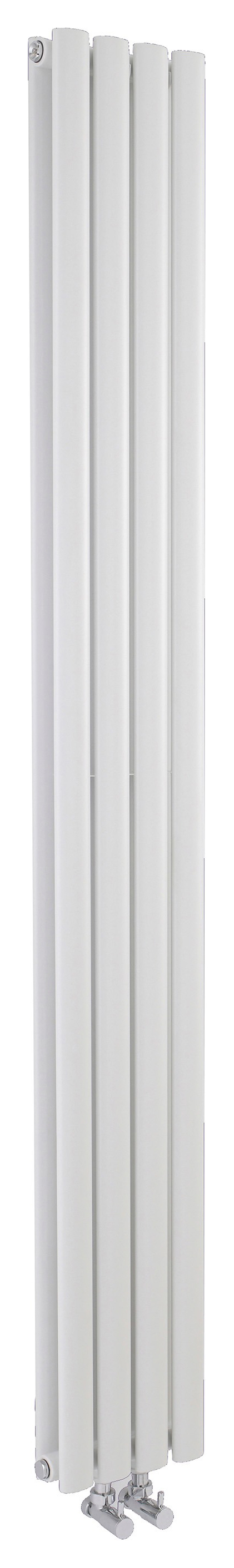 Balterley White Embrace Double Panel Vertical Designer Radiator - 1800 x 236mm
