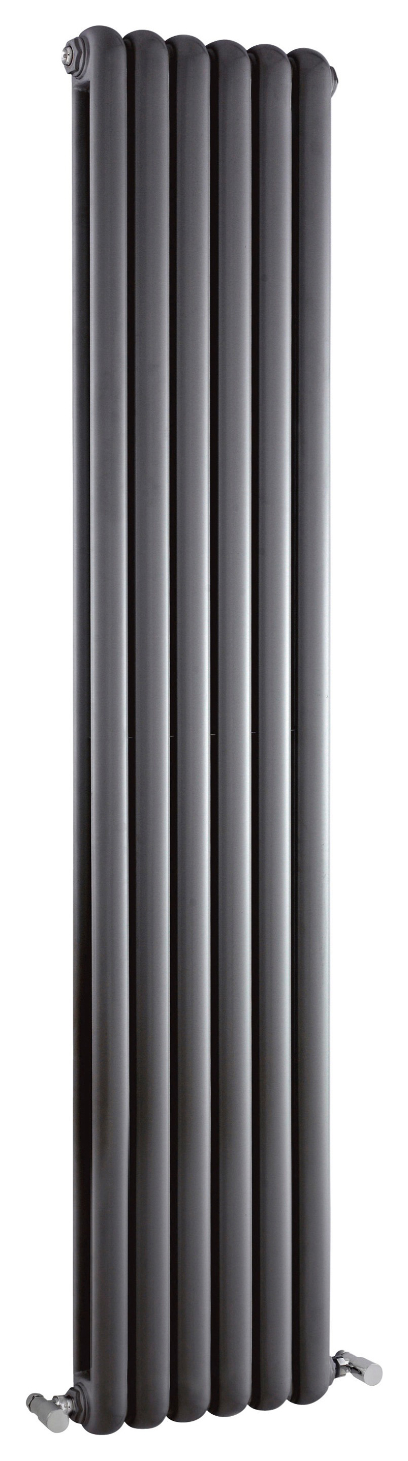 Balterley Anthracite Grey Aspire Double Panel Vertical Designer Radiator - 1800 x 383mm