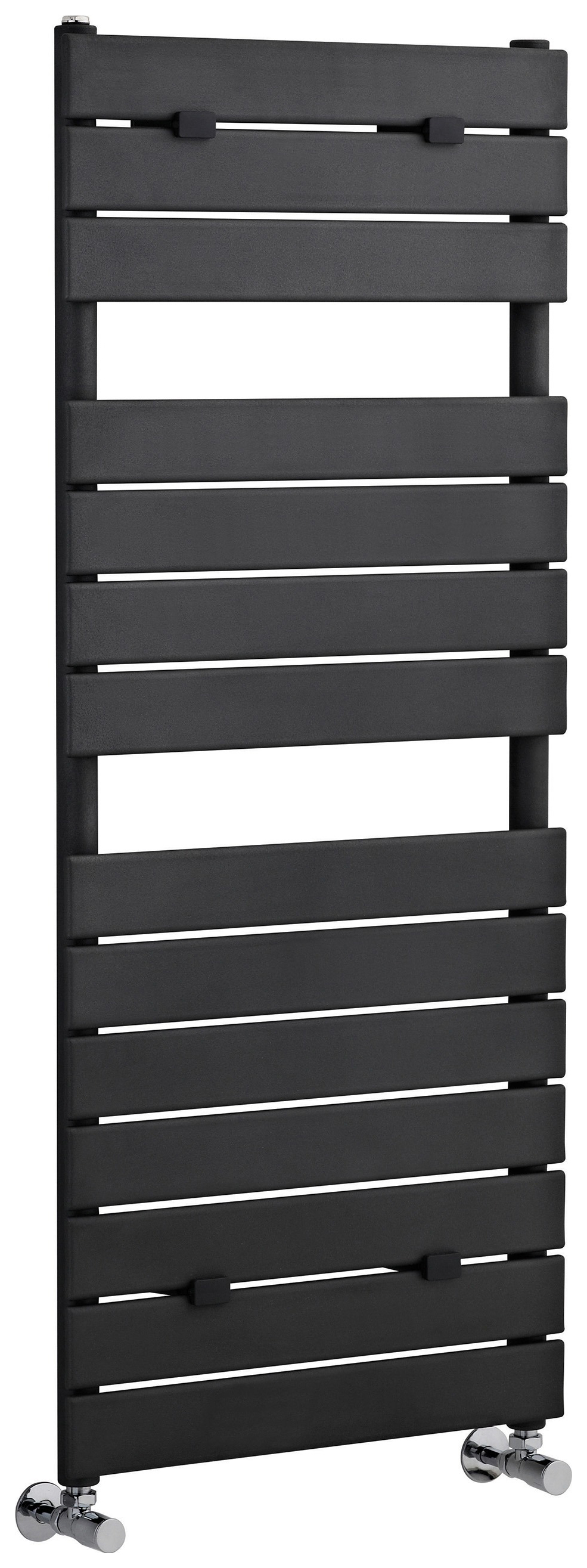 Balterley Anthracite Grey Piazza Heated Single Panel Vertical Towel Radiator - 1213 x 500mm