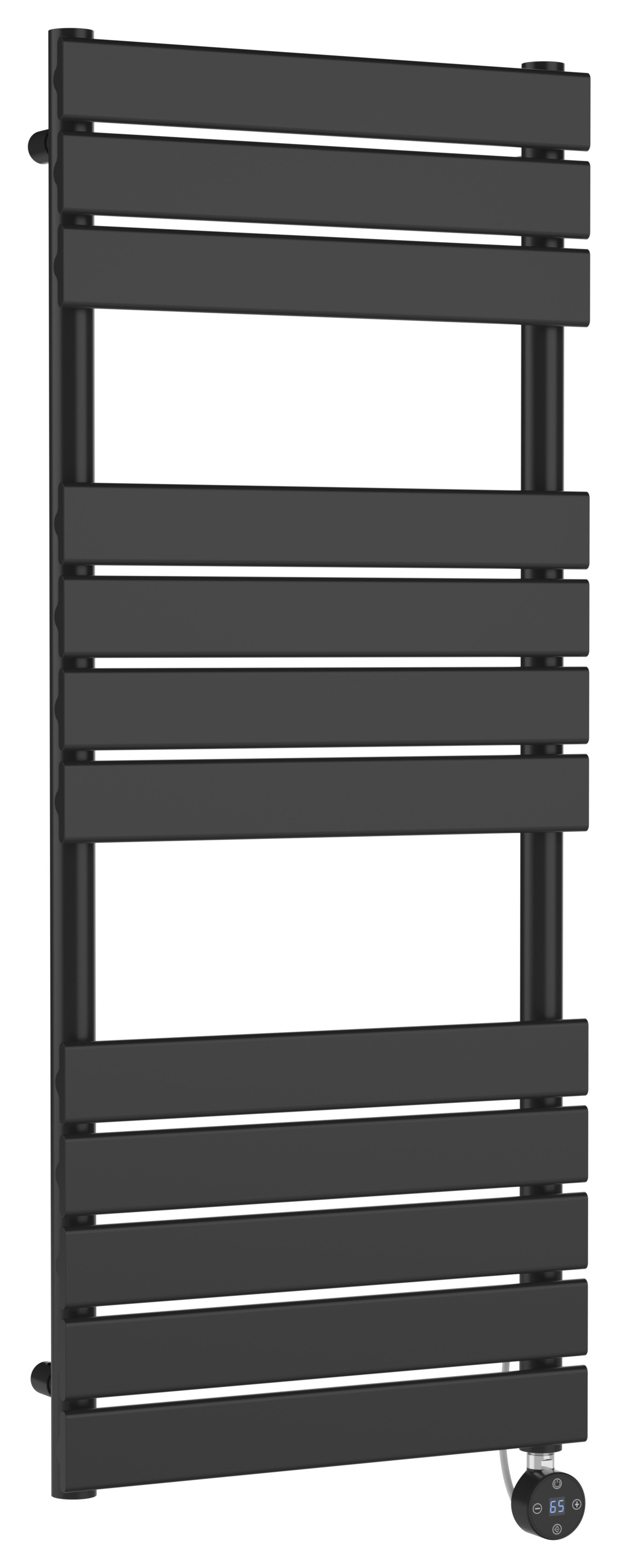 Balterley Anthracite Grey Electric Square Single Panel Vertical