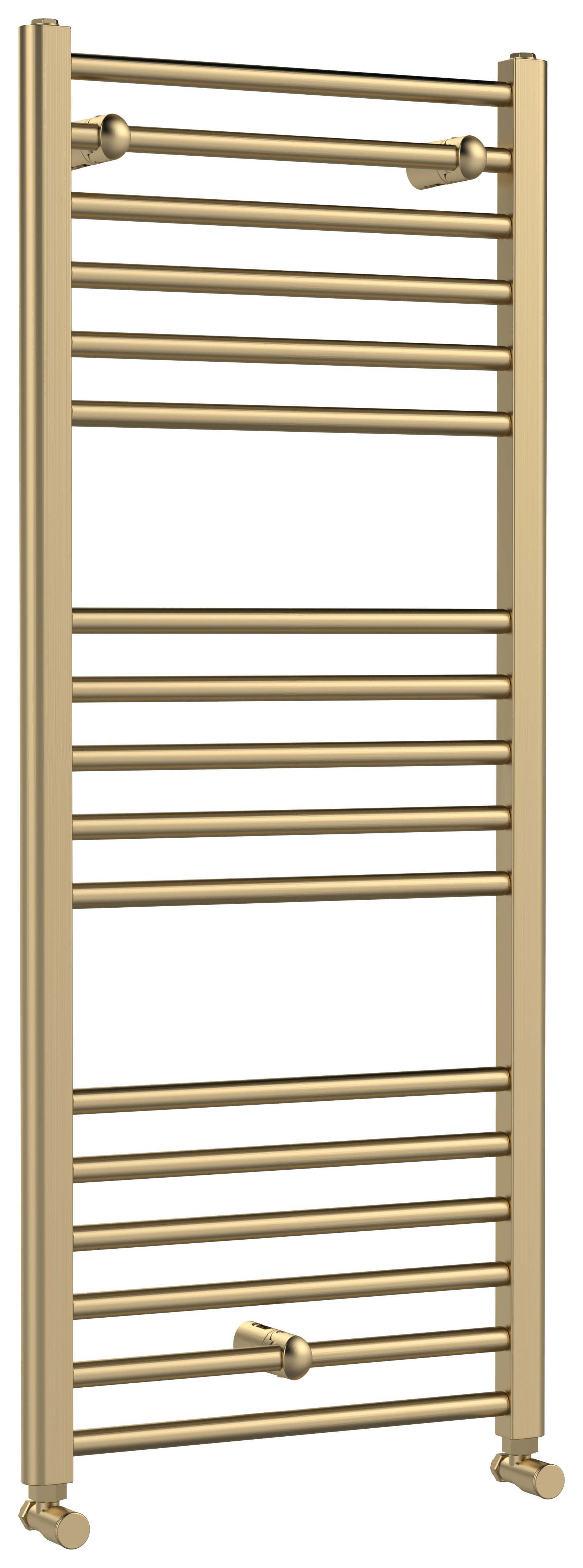 Balterley Brushed Brass Round Single Panel Vertical Straight