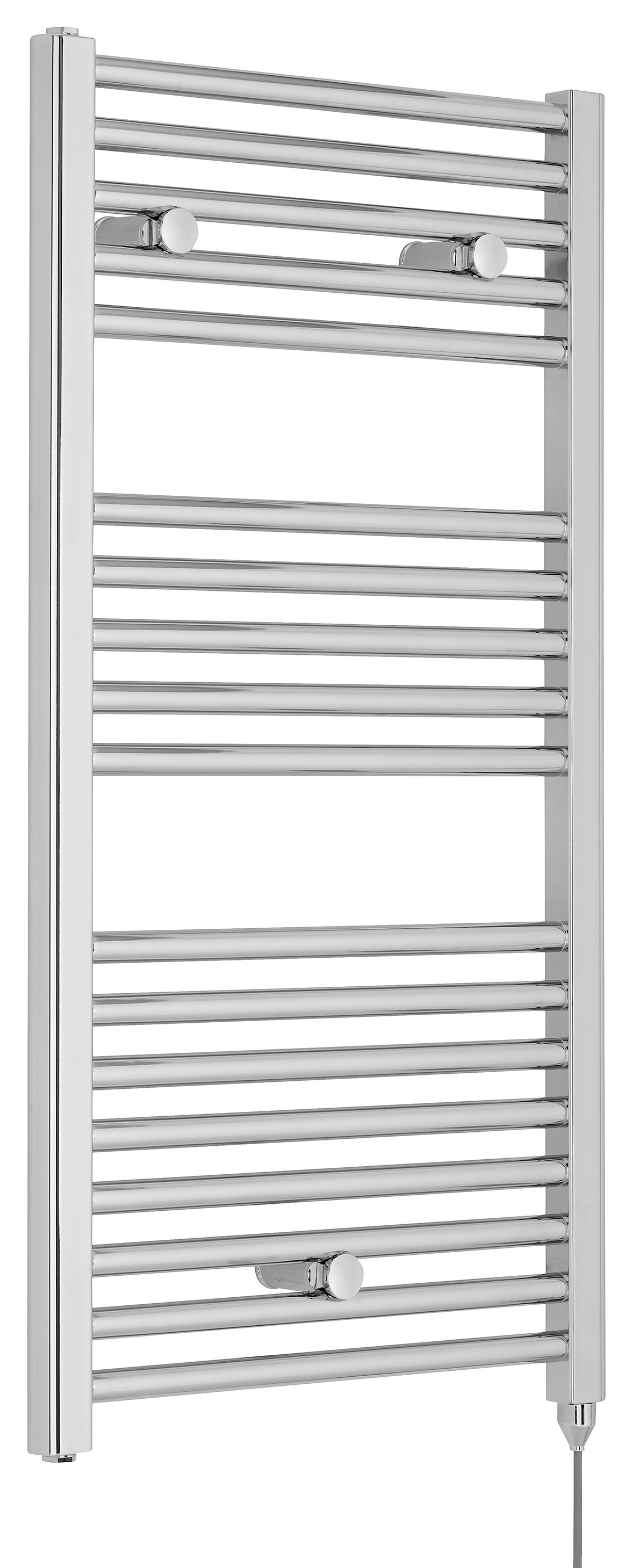 Balterley Chrome Electric Single Panel Vertical Towel Radiator - 480mm