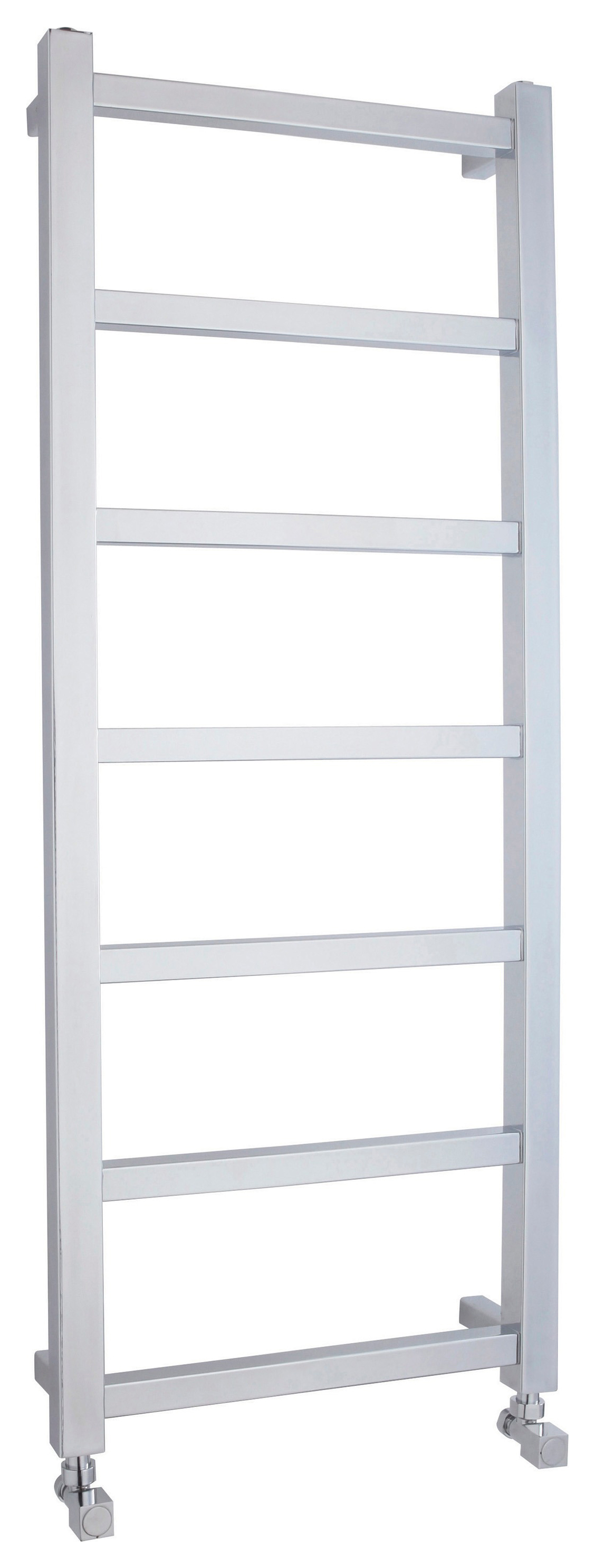 Balterley Chrome Eton Heated Single Panel Vertical Towel Radiator - 1200mm