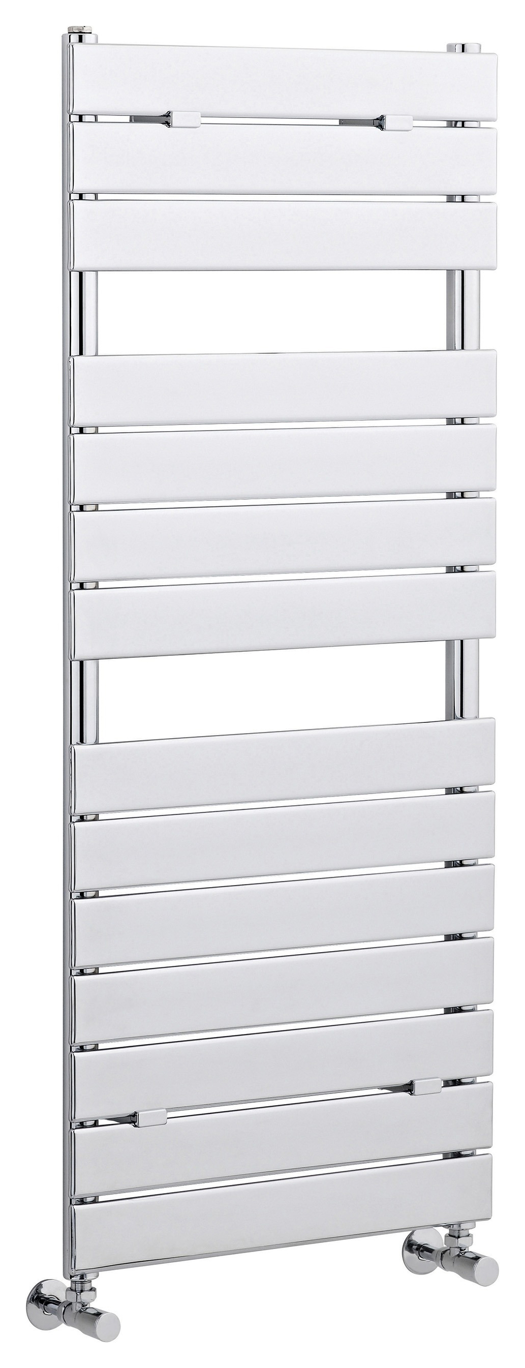 Balterley Chrome Piazza Heated Single Panel Vertical Towel Radiator - 1213 x 500mm
