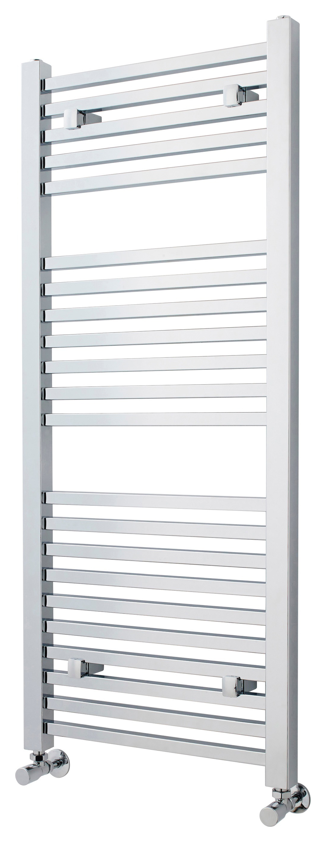 Balterley Chrome Square Single Panel Vertical Towel Radiator - 500mm