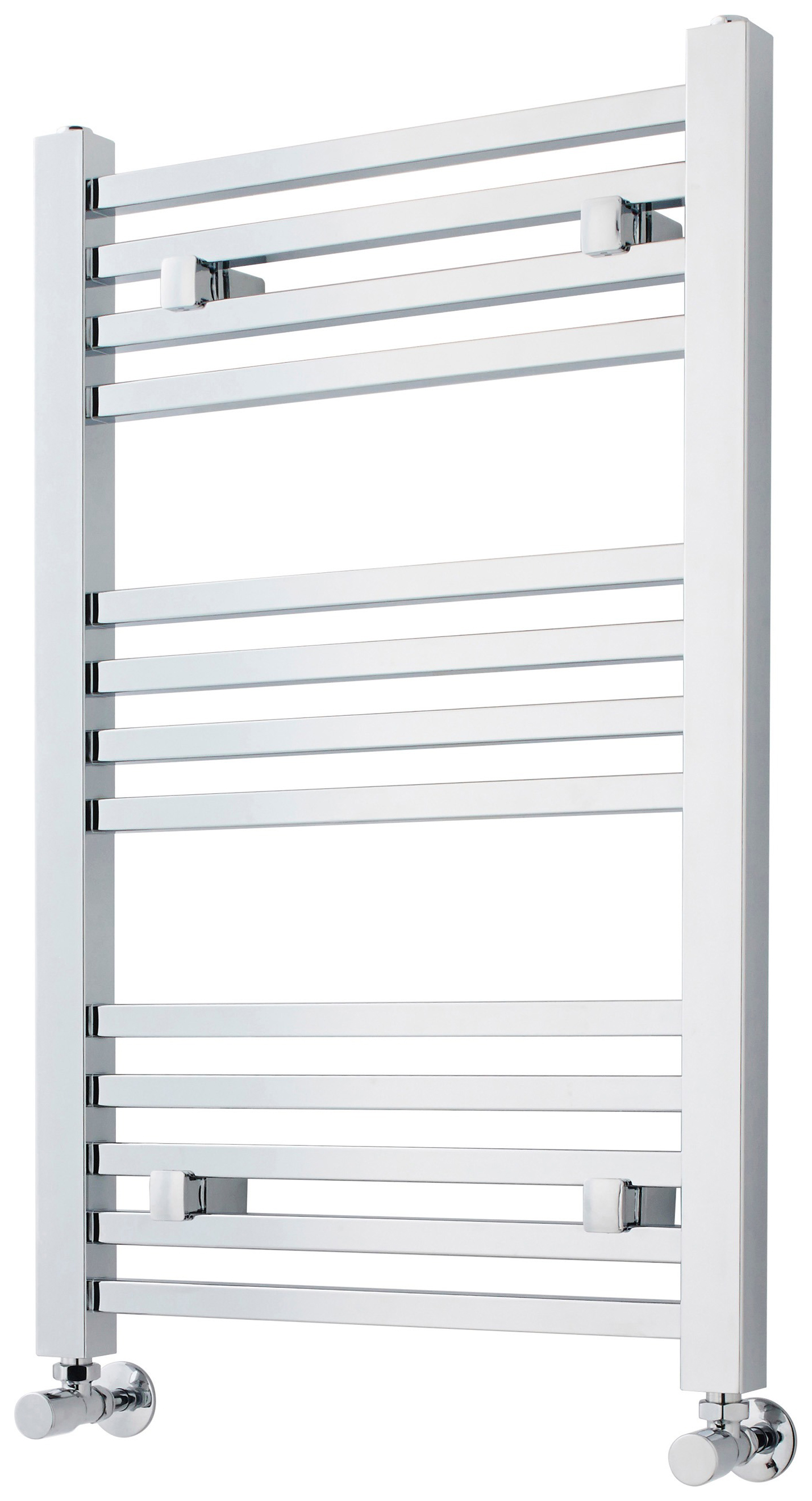Balterley Chrome Square Single Panel Vertical Towel Radiator - 500mm