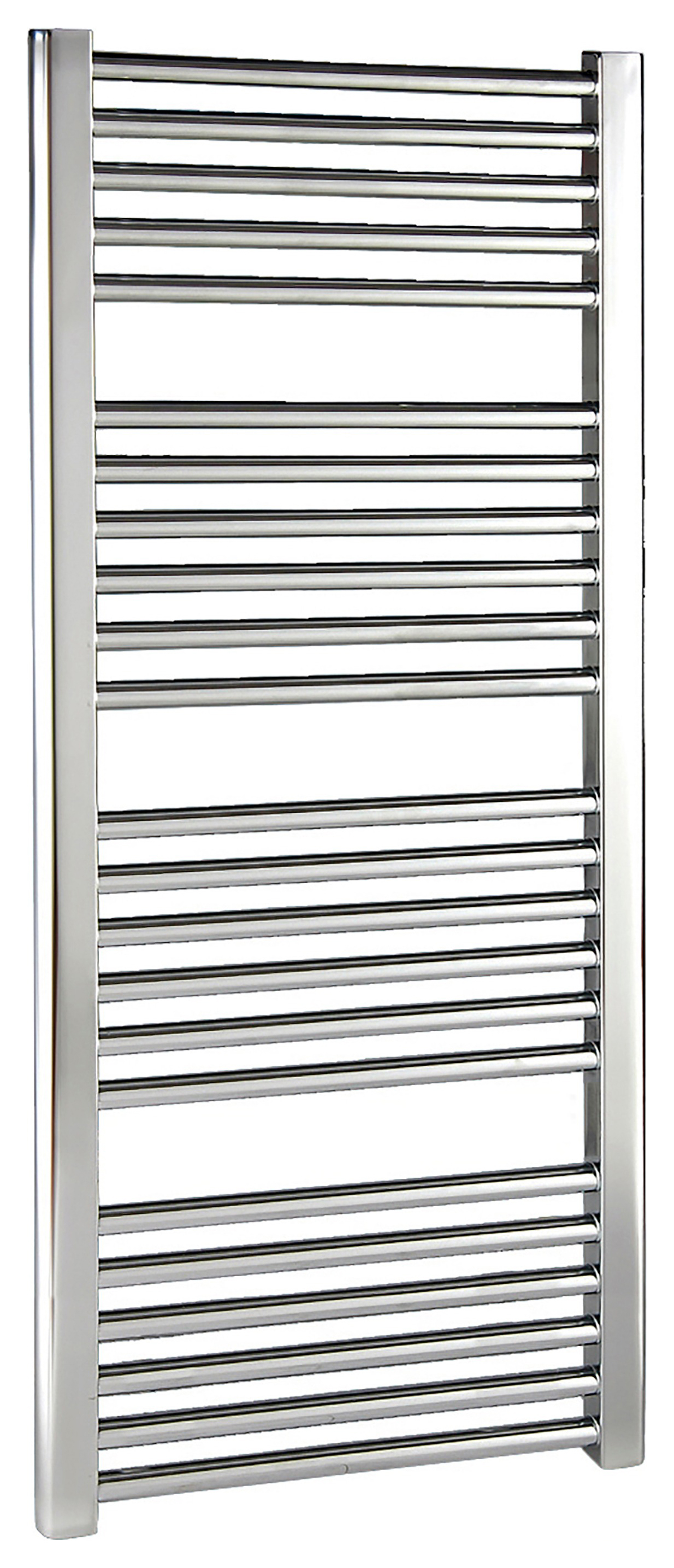 Balterley Chrome Straight Single Panel Vertical Towel Radiator - 1150 x 500mm