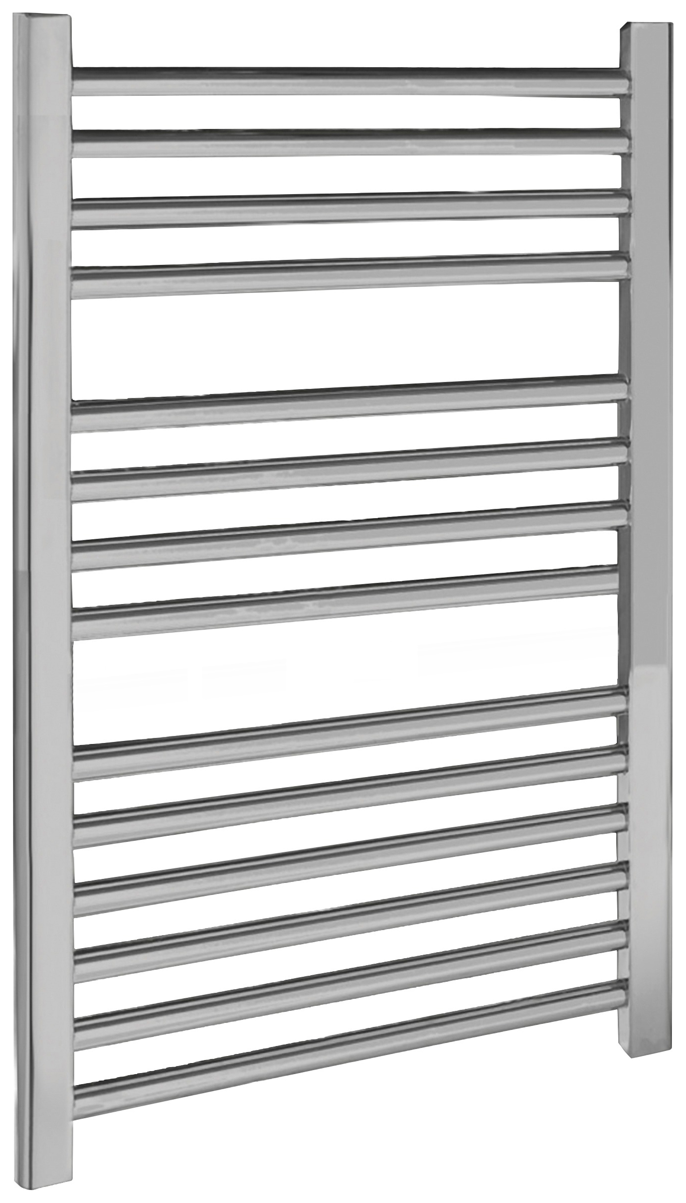 Balterley Chrome Straight Single Panel Vertical Towel Radiator - 700 x 500mm