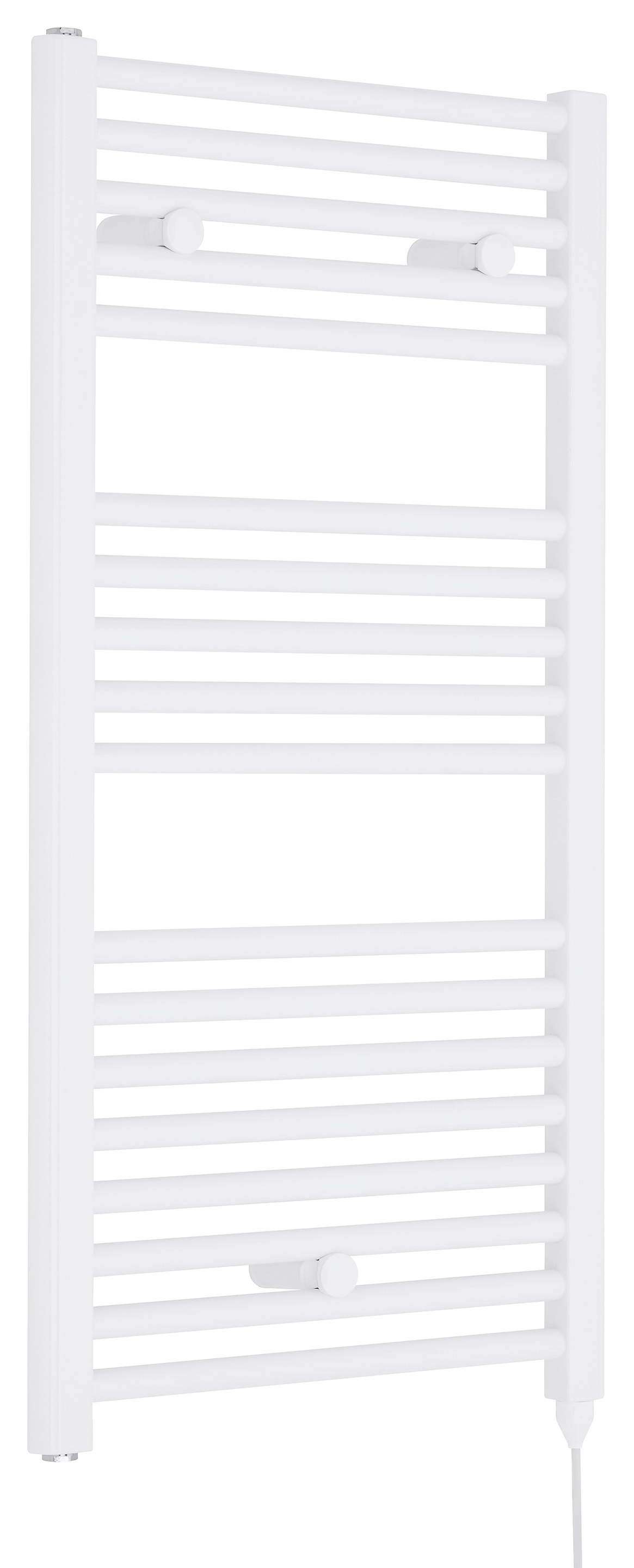 Balterley White Electric Single Panel Vertical Towel Radiator - 480mm