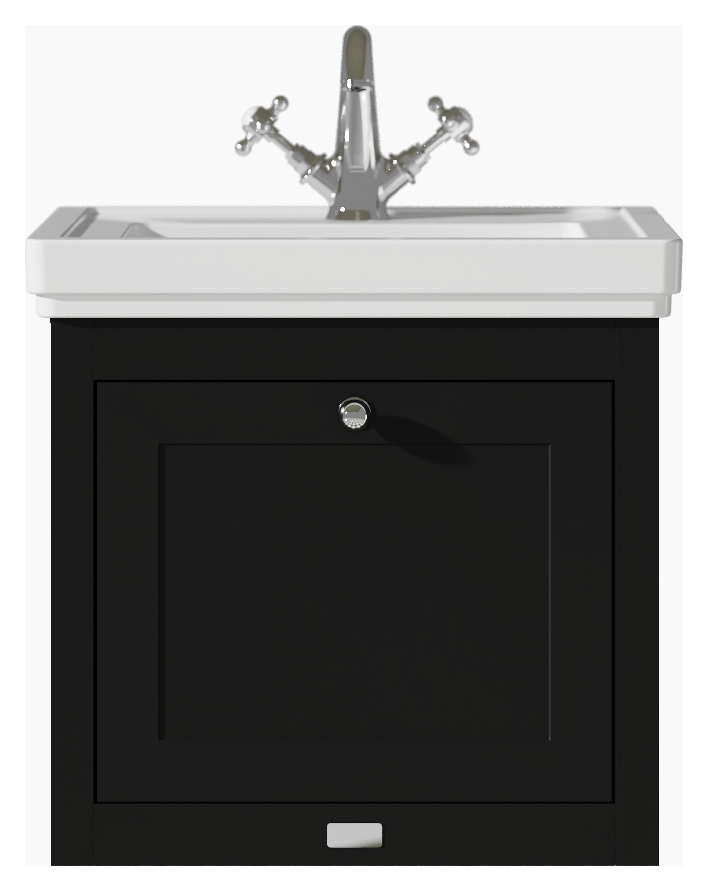Bayswater Hartleigh Matt Black Traditional Wall HUng Vanity