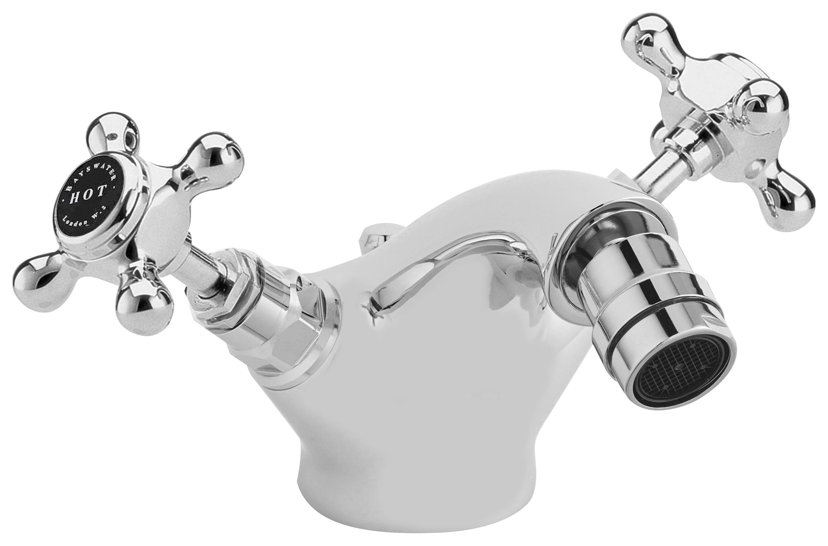Bayswater Hex Bidet Mixer Tap - Chrome