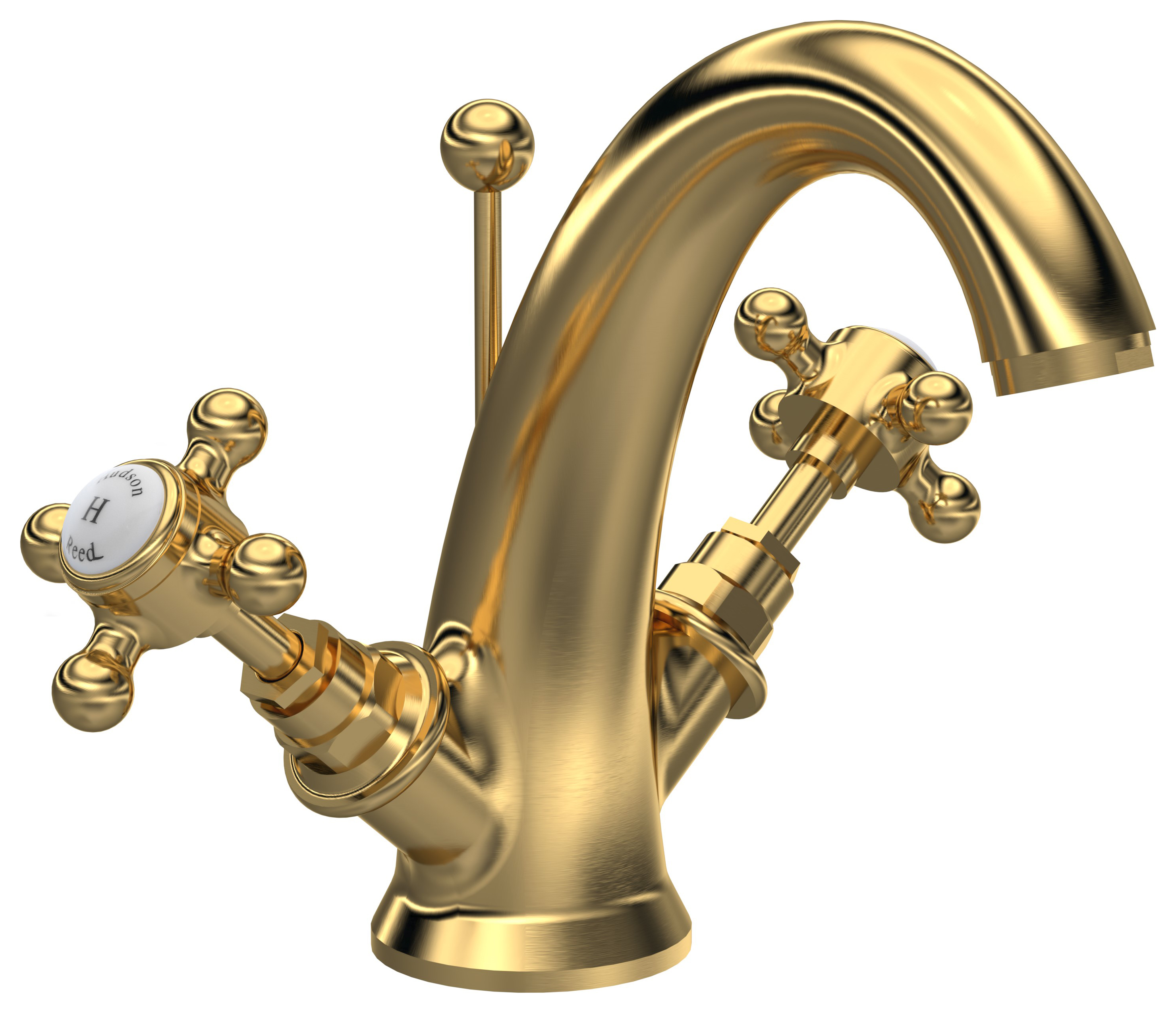 Bayswater Hex Basin Mixer Tap - Brushed Brass