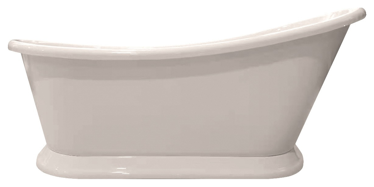 Bayswater Gloss White Slipper Freestanding Boat Bath - 1690 x 740mm