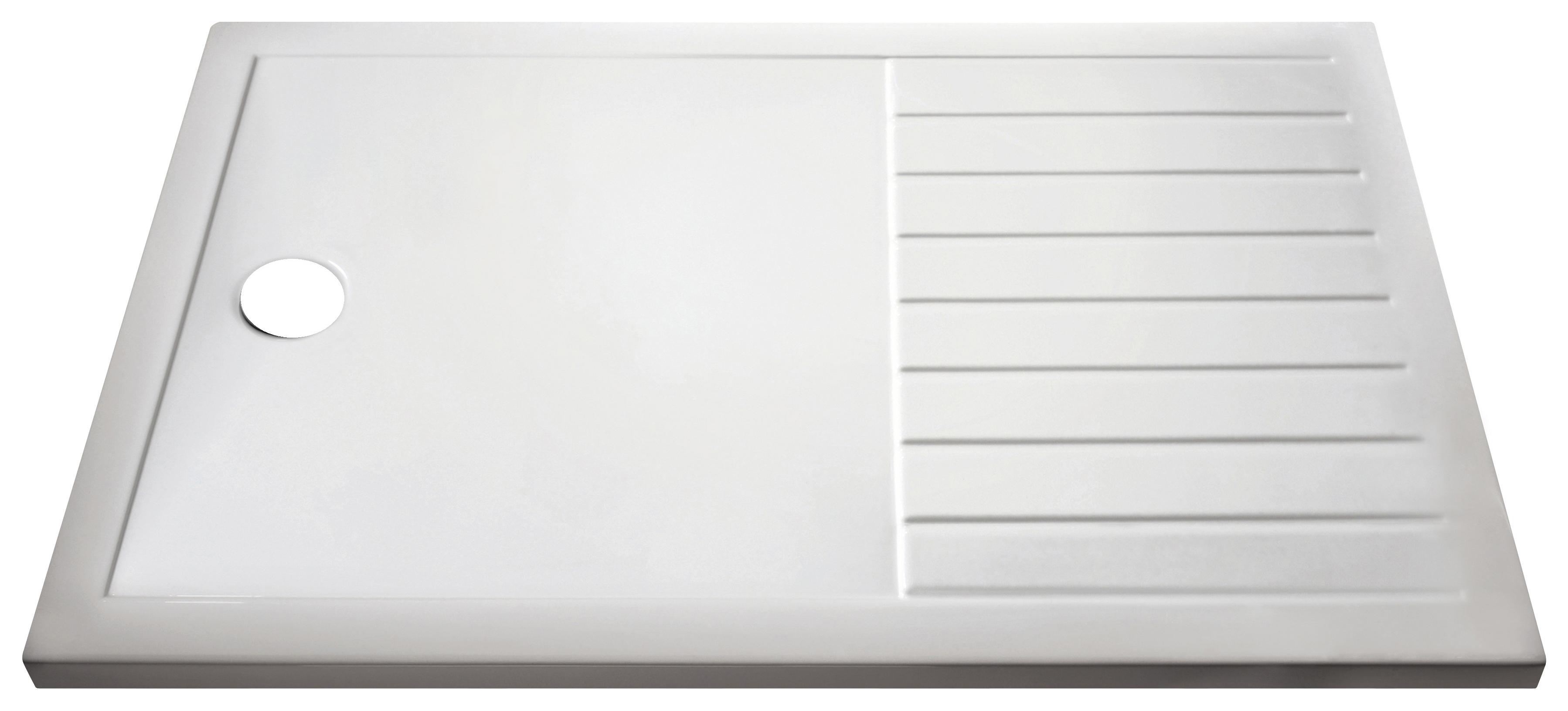 Nuie 40mm Rectangular Walk-In Shower Tray - 1400 x 900mm