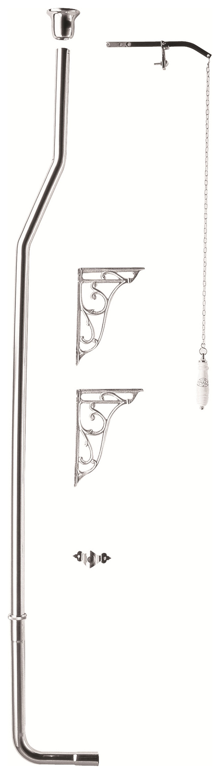 Bayswater High Level Flush Pipe Kit - Chrome