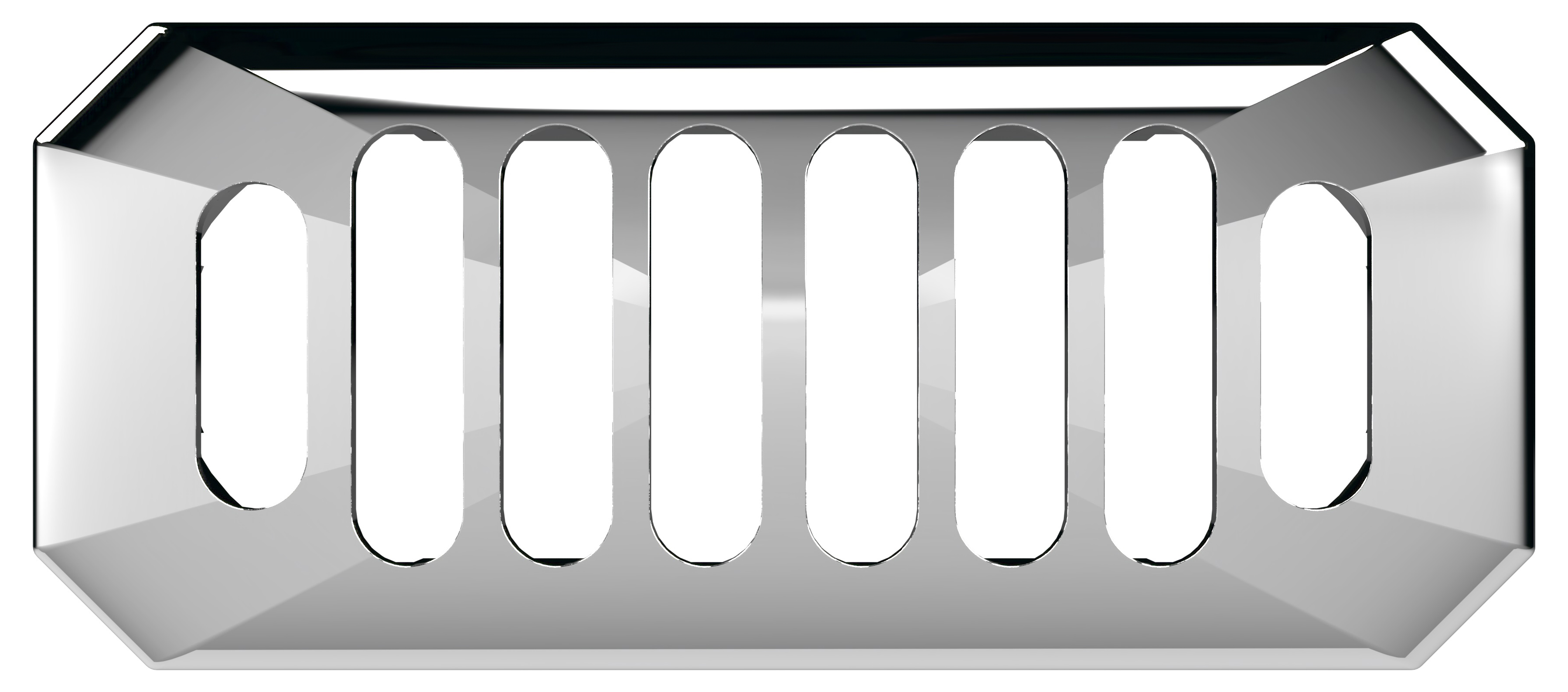 Bayswater Fitzroy Overflow Cover - Chrome