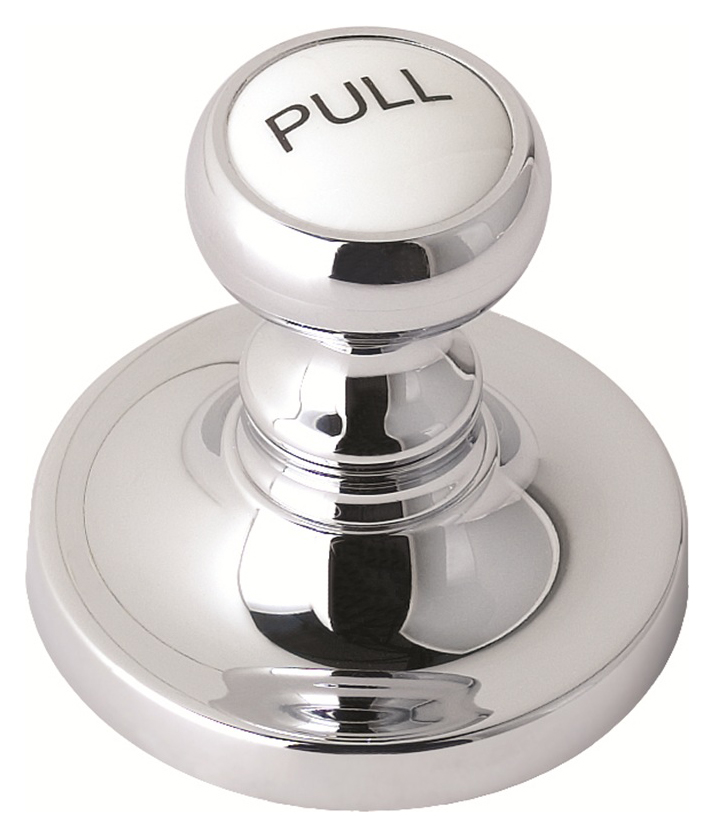 Bayswater Pull-Up Basin Waste - Chrome & White