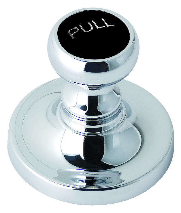 Bayswater Pull-Up Basin Waste - Chrome & Black