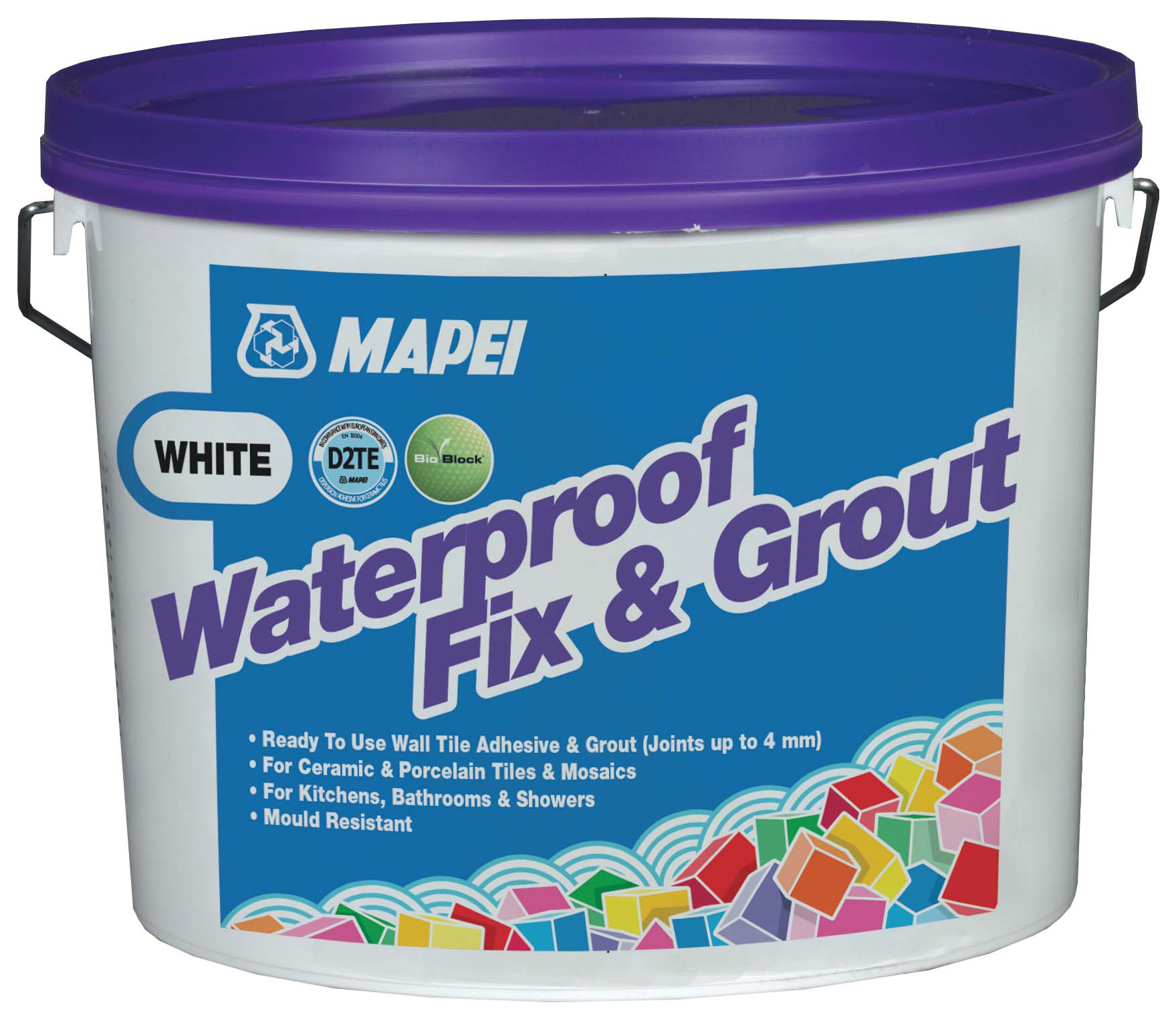 Mapei Waterproof Fix & Grout Ceramic & Porcelain Tile Adhesive - 7.5kg
