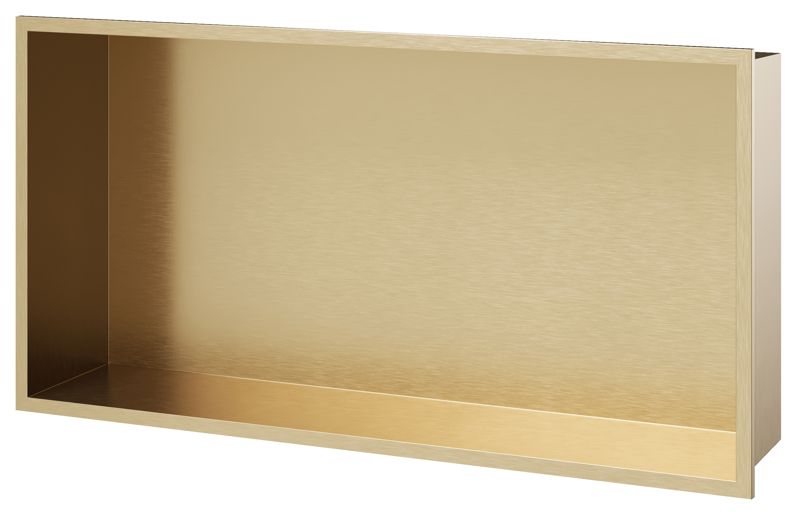 Concept Brushed Brass Shower Niche Kit - 620 x 320 x 120mm