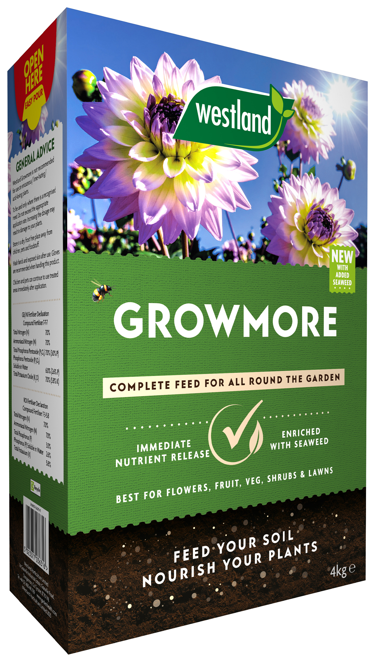 Growmore Garden Fertiliser Box - 4kg