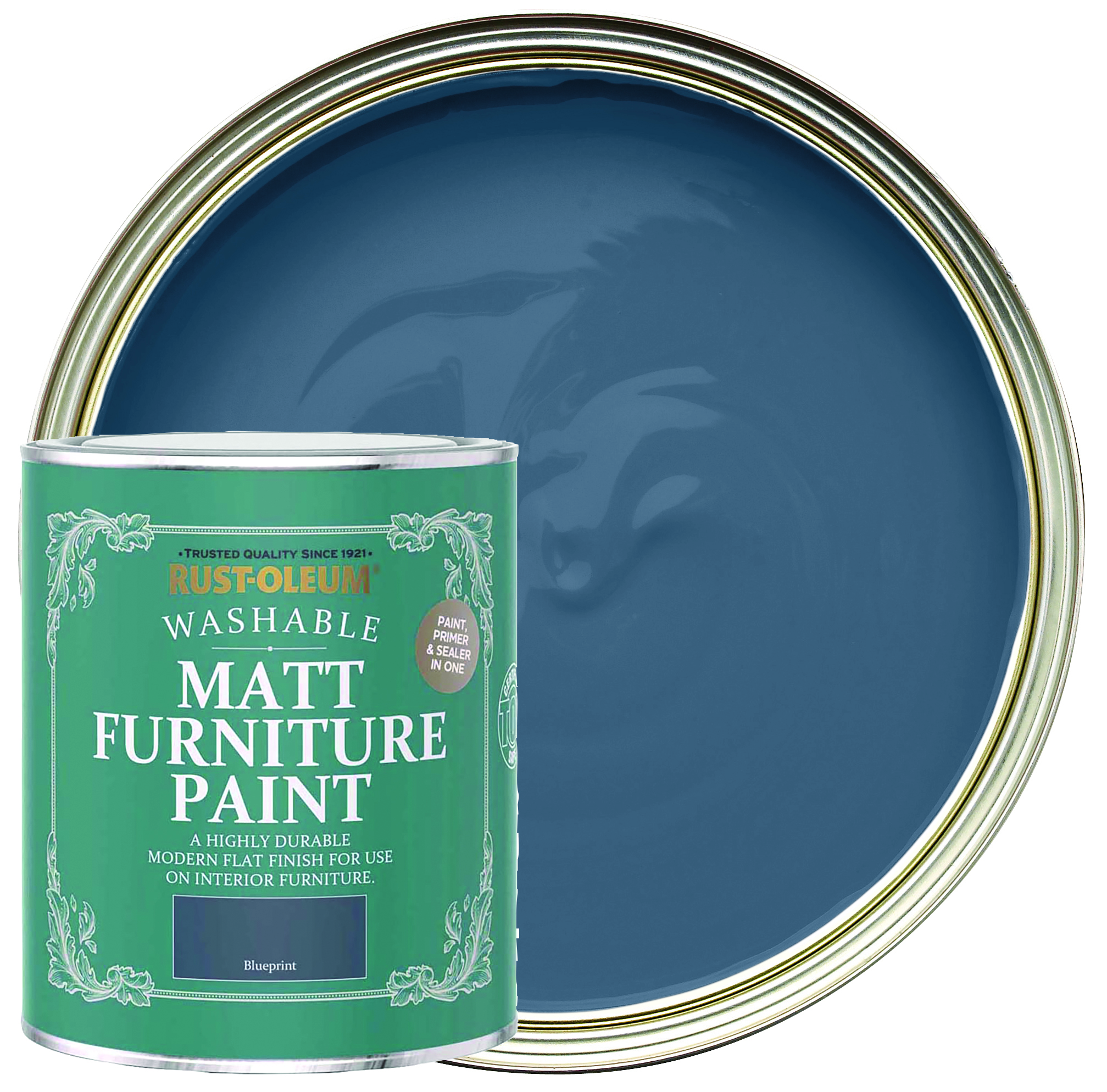 Rust-Oleum Matt Furniture Paint - Blueprint - 750ml