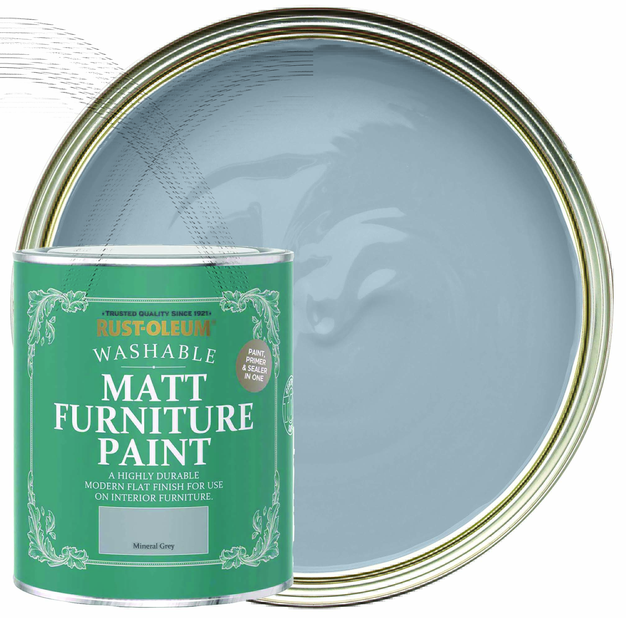 Rust-Oleum Matt Furniture Paint - Mineral Grey- 750ml