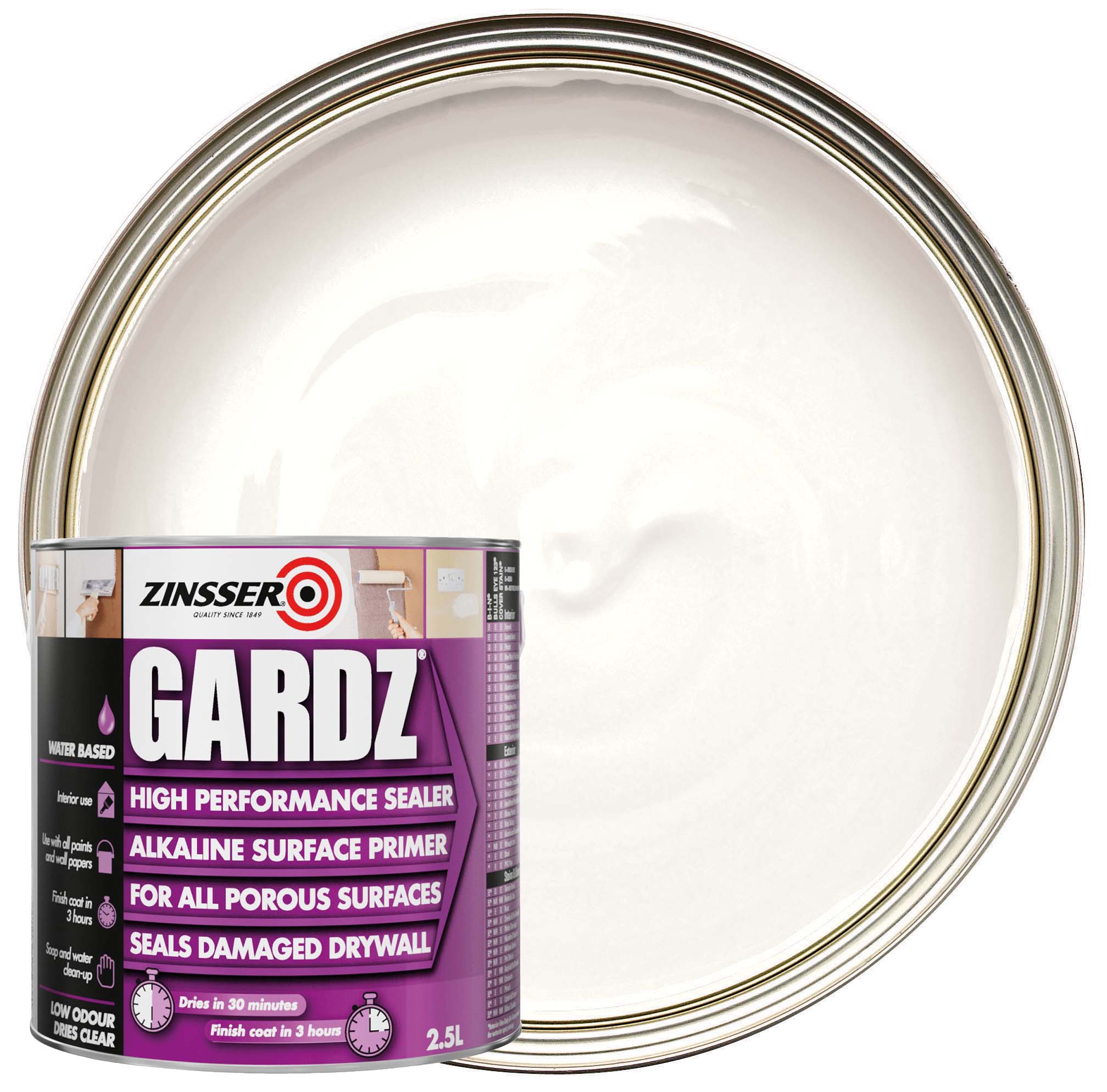 Zinsser Gardz Clear Primer - 2.5L