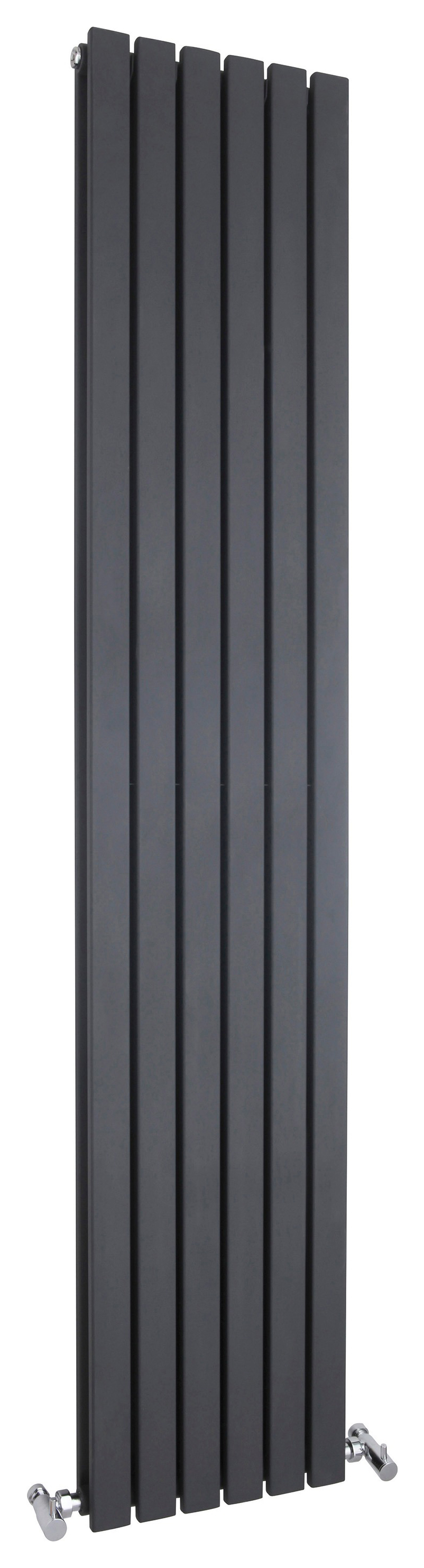 Balterley Anthracite Grey Lucia Double Panel Vertical Radiator - 1800 x 354mm