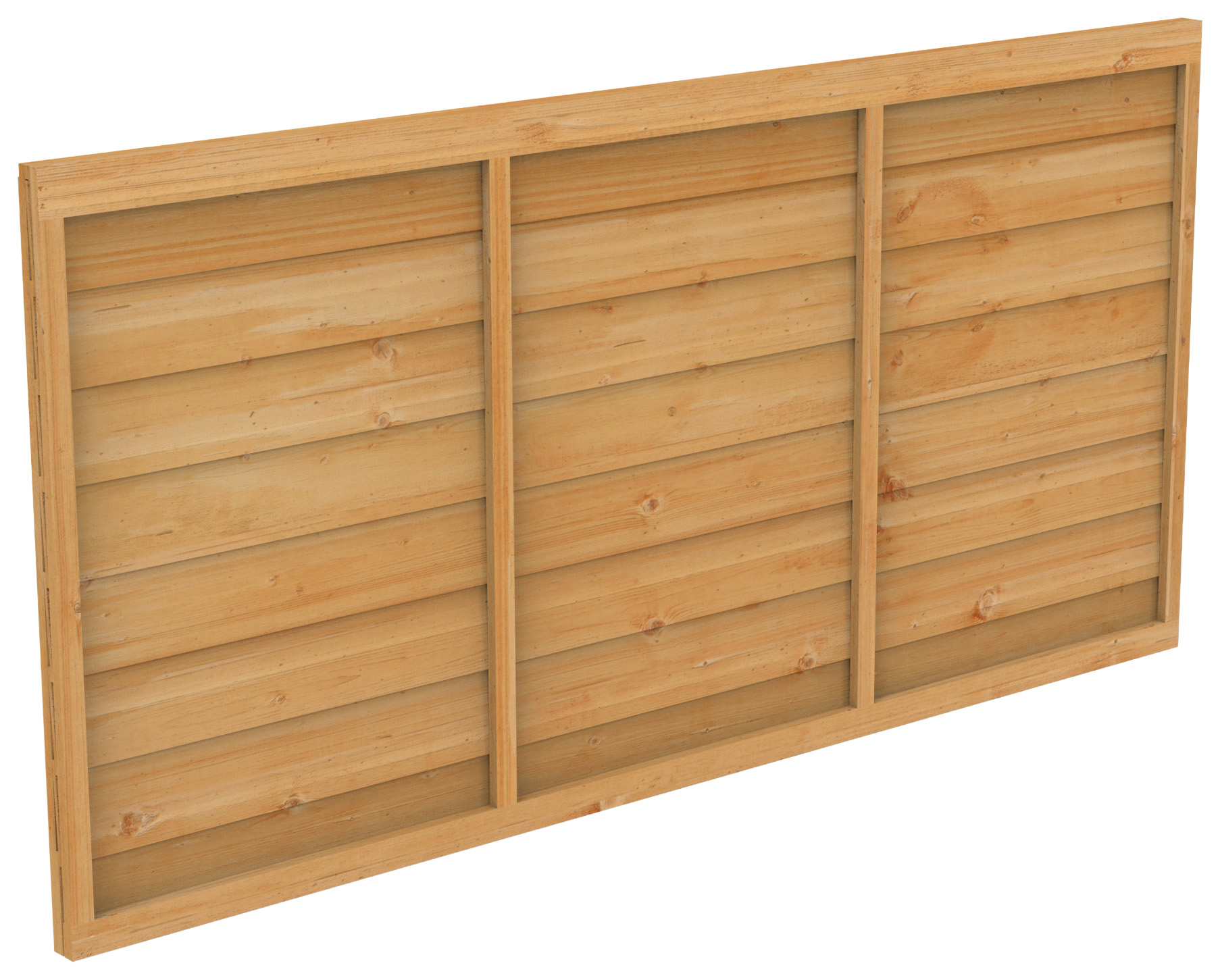 Forest Garden Dip Treated Overlap Fence Panel - 1.83 x 0.9m (6 x 3ft approx)