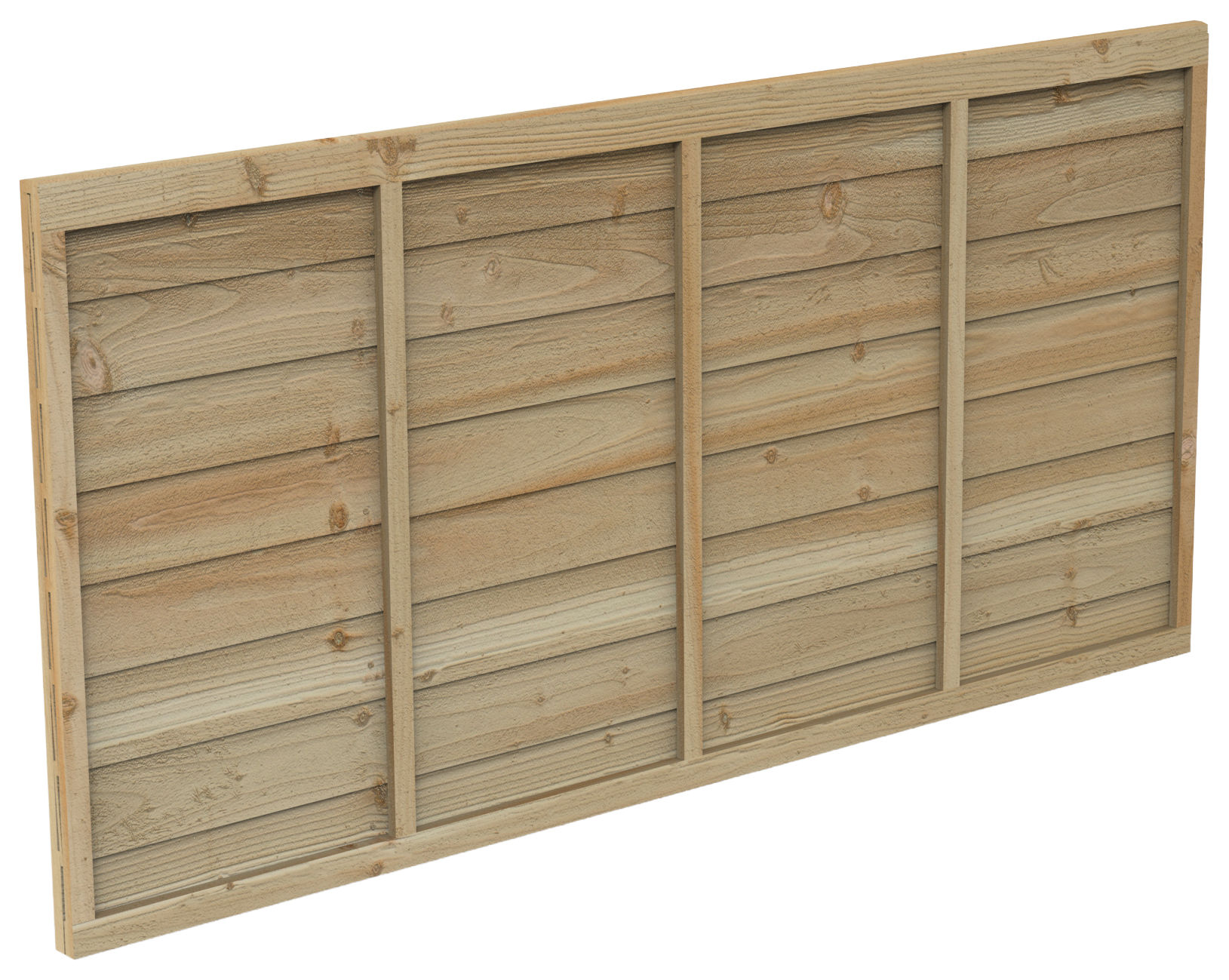 Forest Garden Pressure Treated Overlap Fence Panel - 1.83 x 0.9m (6 x 3ft approx)