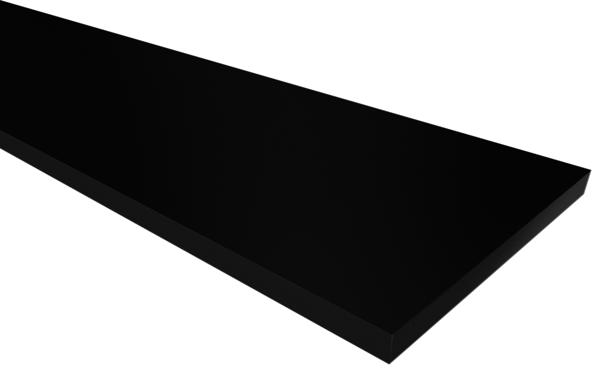 Wickes MFC Black Shelf - 1200mm Length