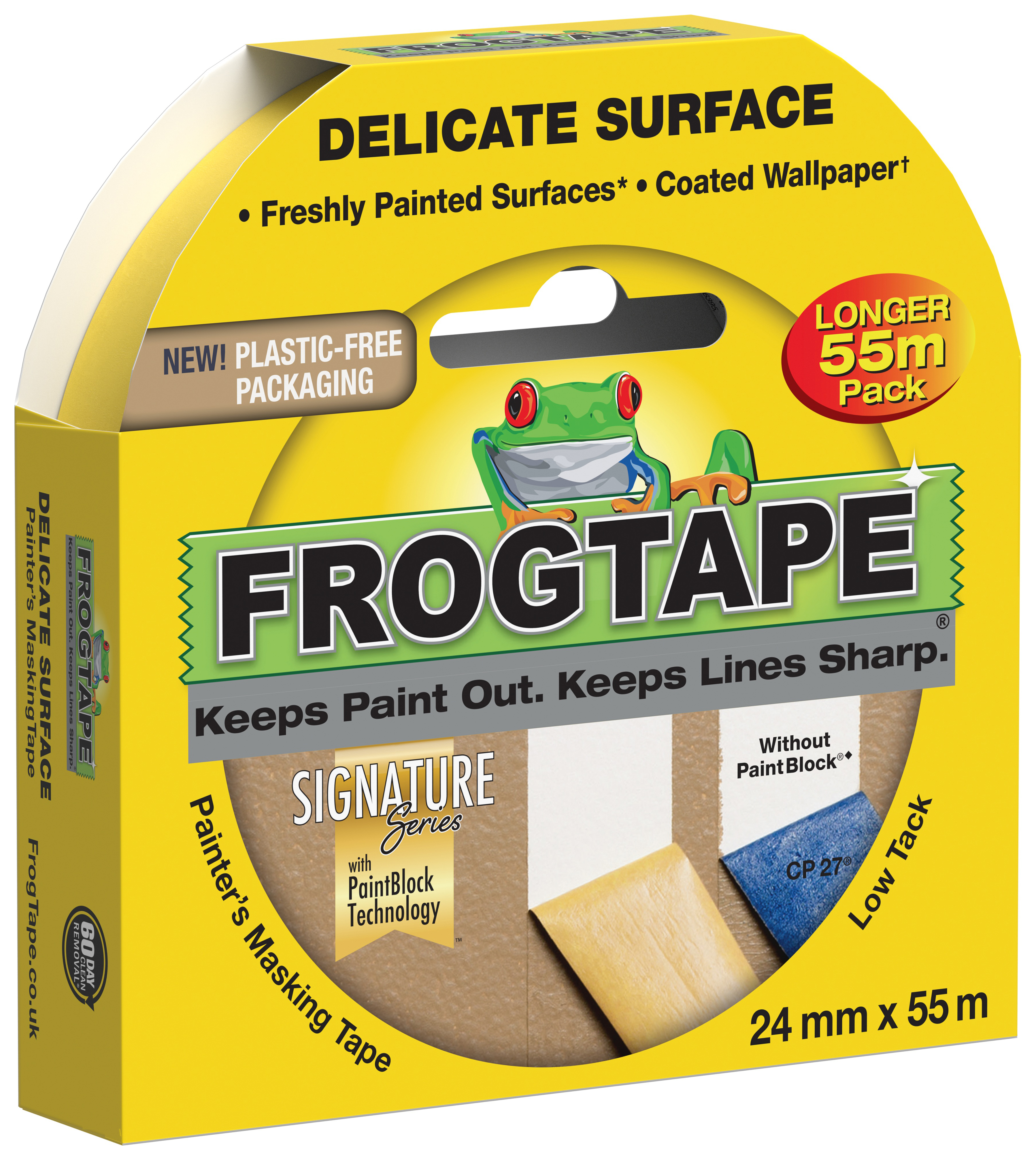 FrogTape Delicate Surface Masking Tape - 24mm x 55m